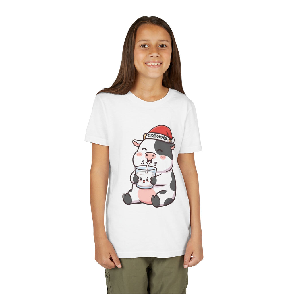 Kolby with Santa hat Youth Short Sleeve Tee