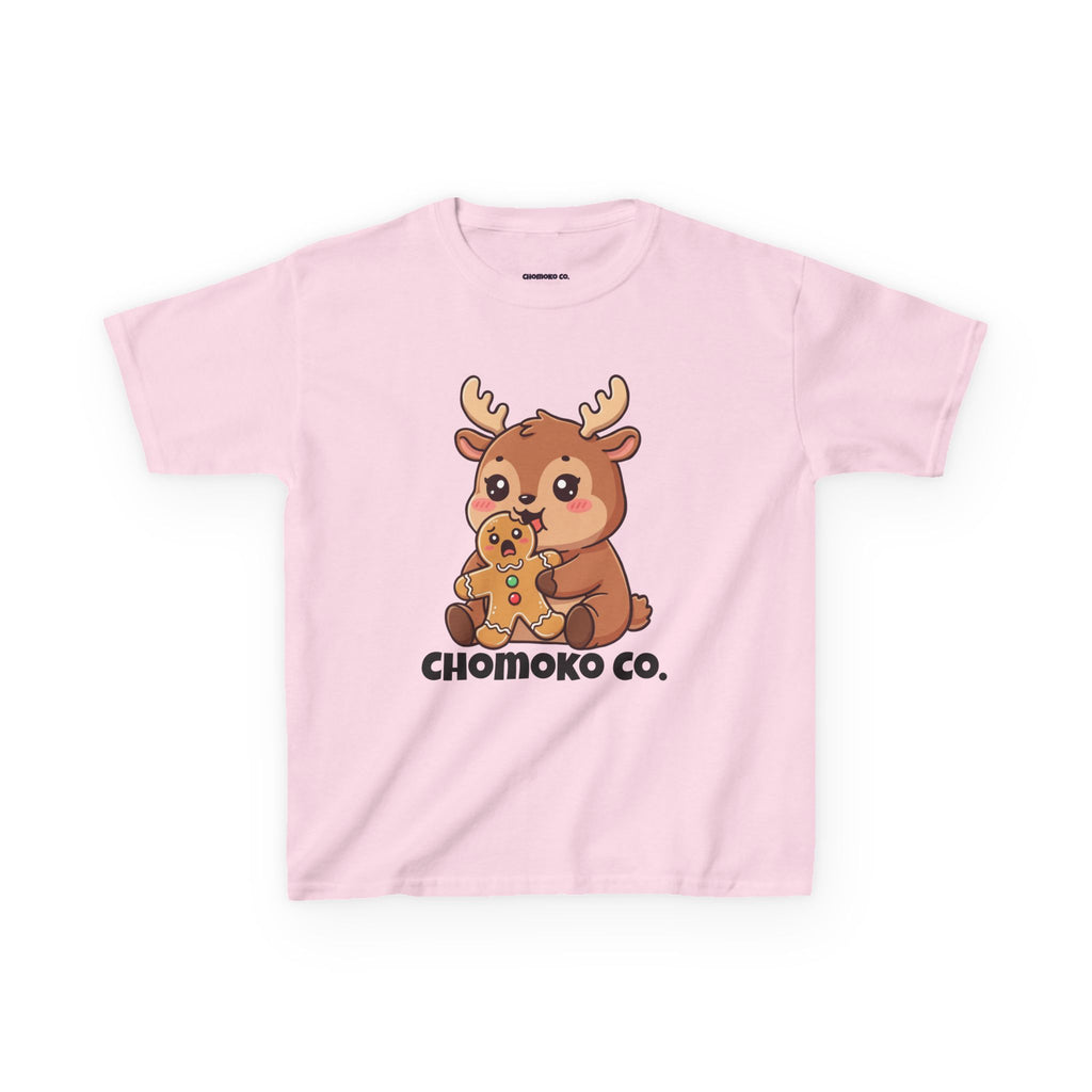 Haru eating a Gingerbread Man Kids Heavy Cotton™ Tee