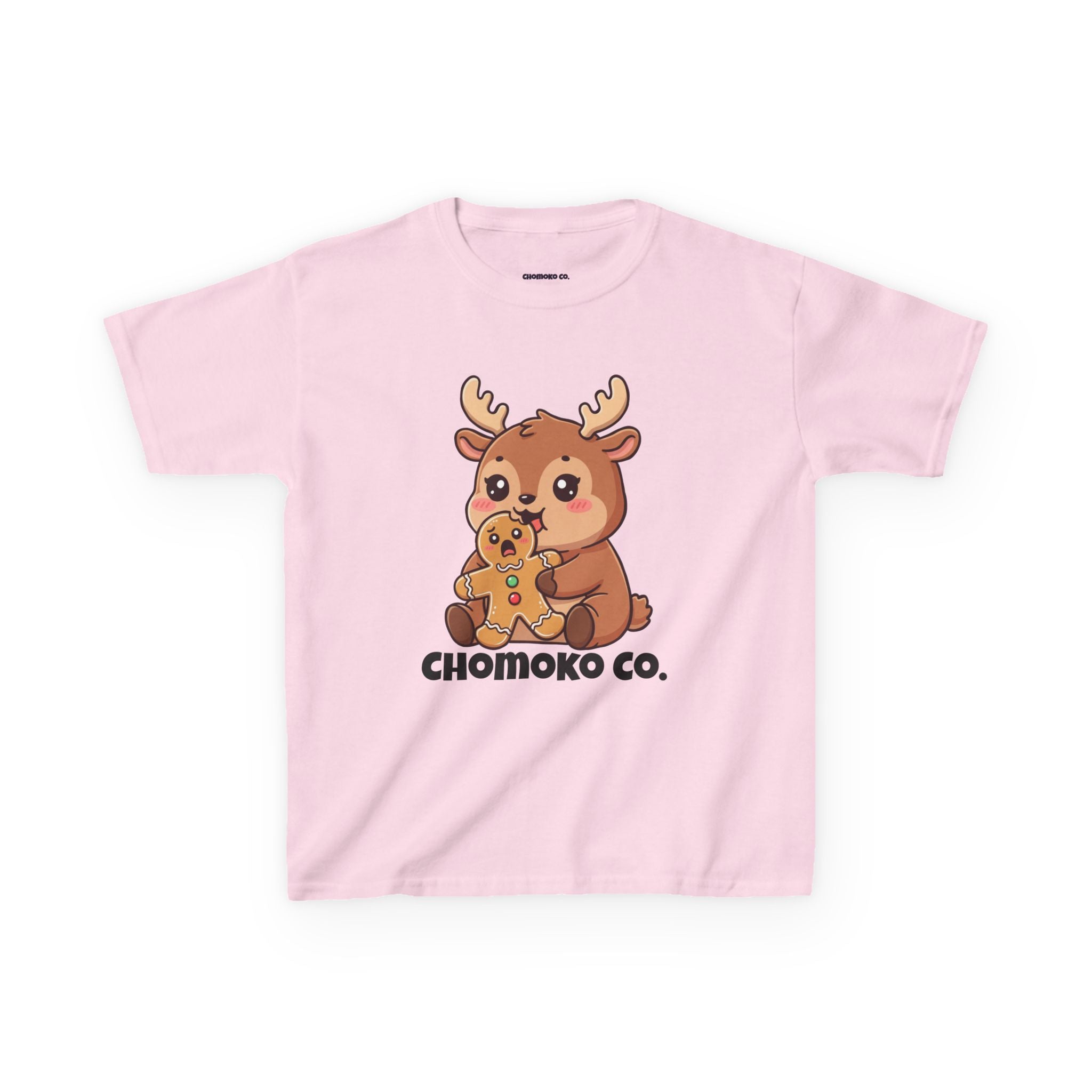 Haru eating a Gingerbread Man Kids Heavy Cotton™ Tee