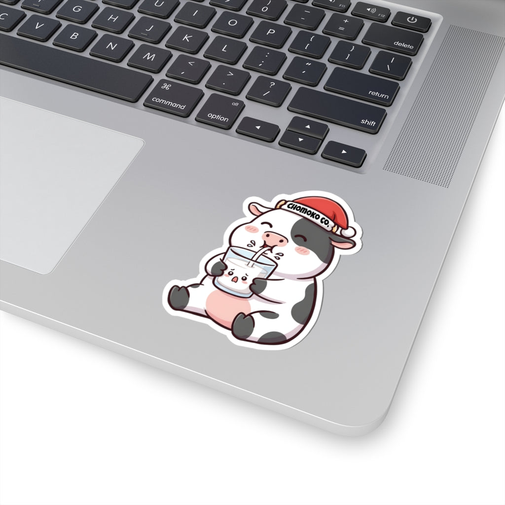 Kolby with Santa hat Kiss-Cut Sticker
