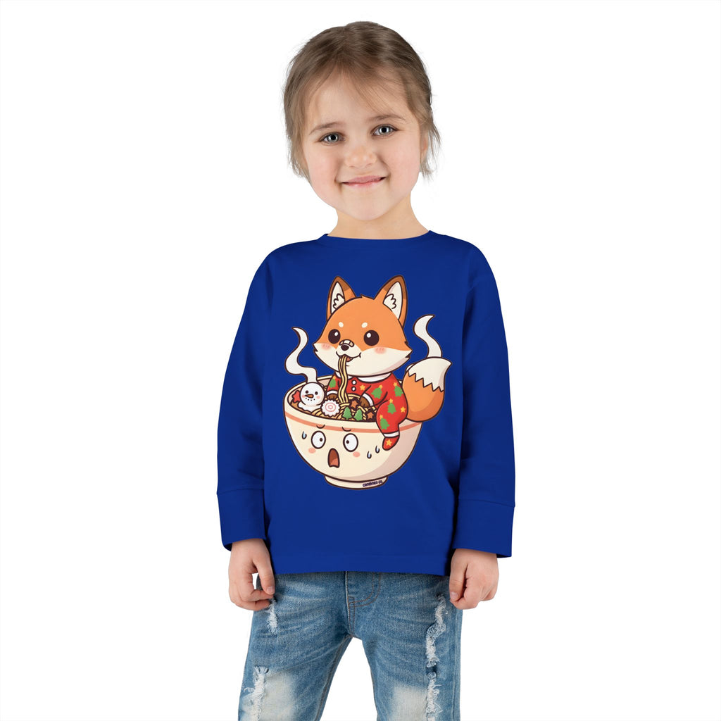 Sumi in Christmas pajamas Toddler Long Sleeve Tee
