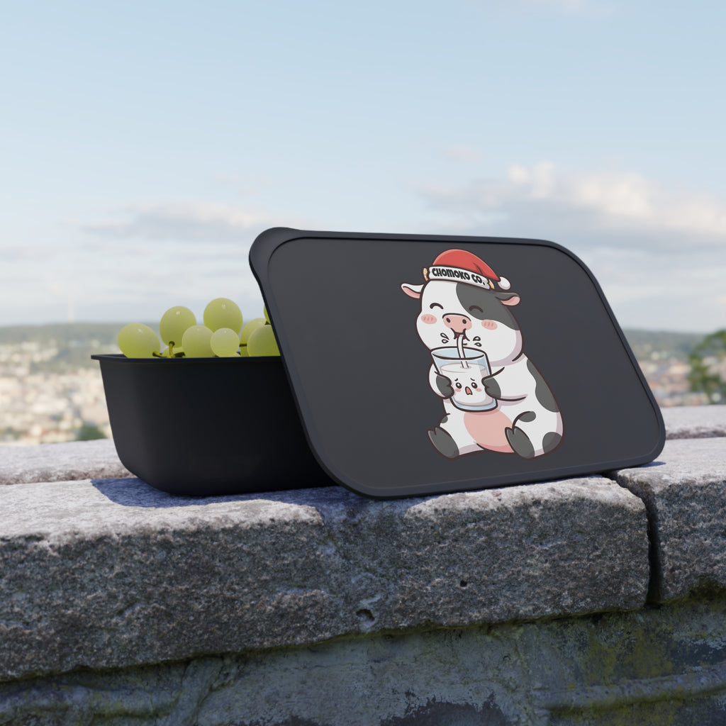 Kolby with Santa hat PLA Bento Box with Band and Utensils