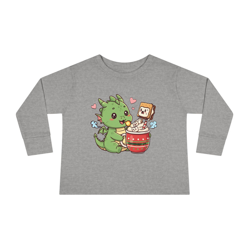 Rinzu drinking Hot chocolate Toddler Long Sleeve Tee