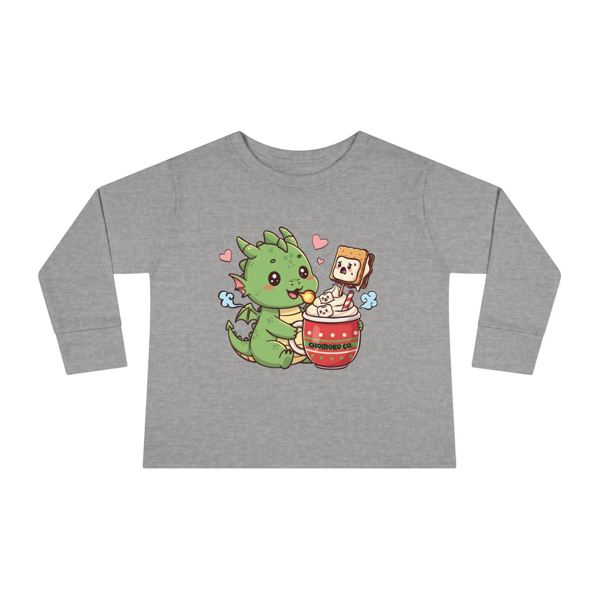 Rinzu drinking Hot chocolate Toddler Long Sleeve Tee