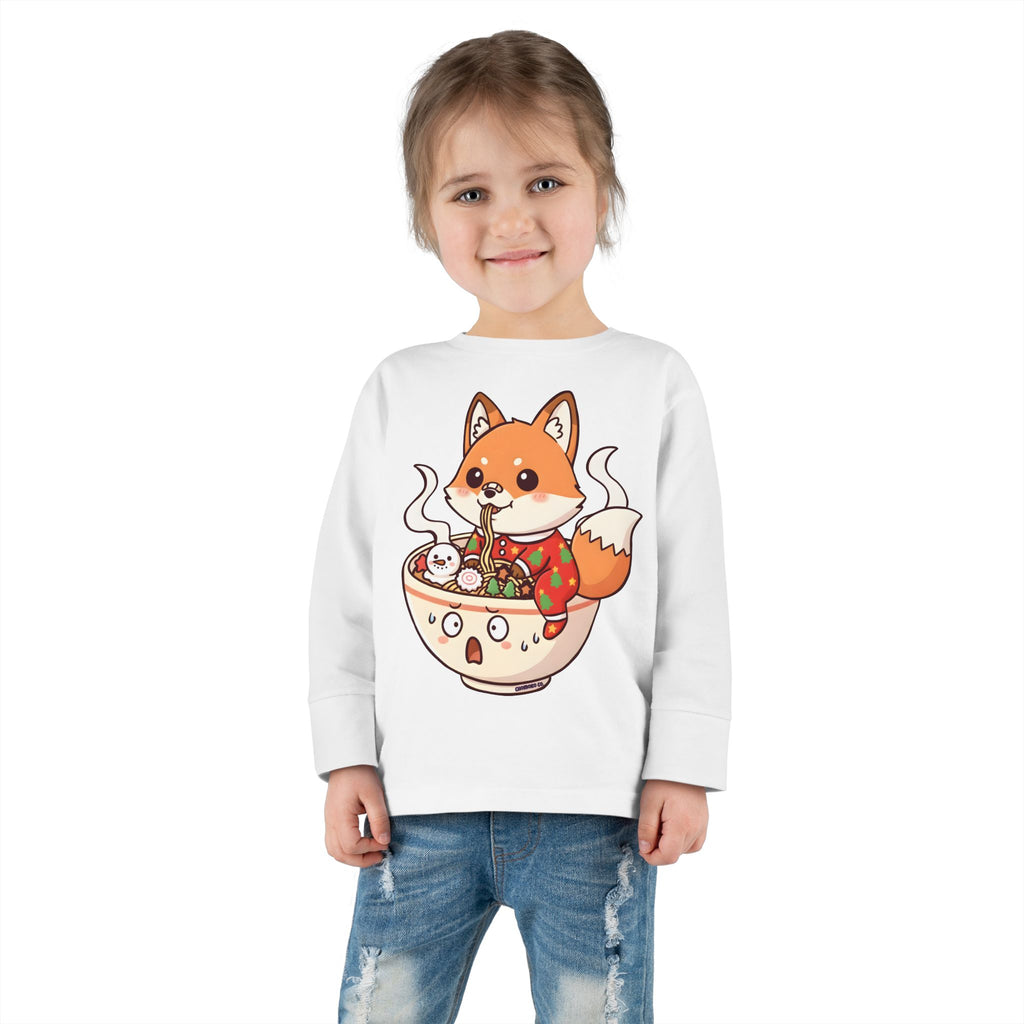 Sumi in Christmas pajamas Toddler Long Sleeve Tee