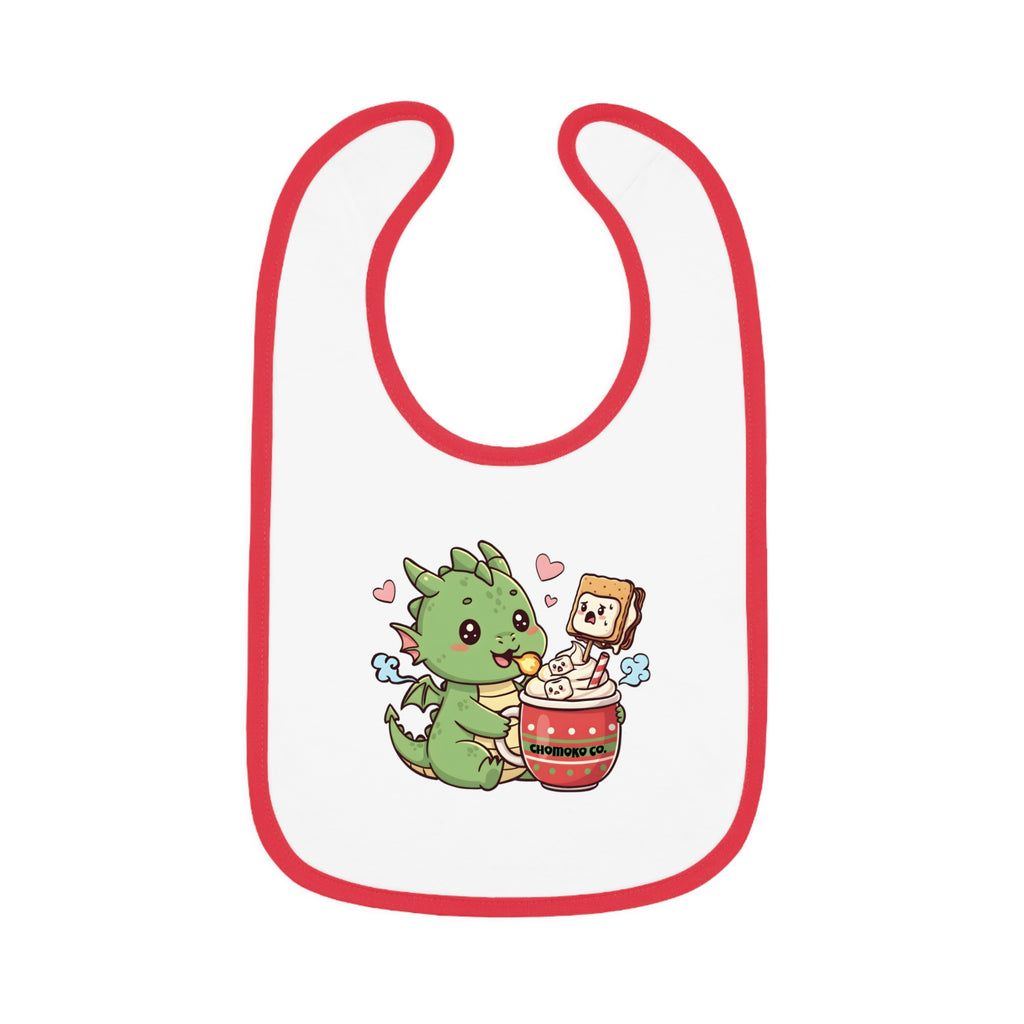 Rinzu drinking Hot chocolate Baby Bib