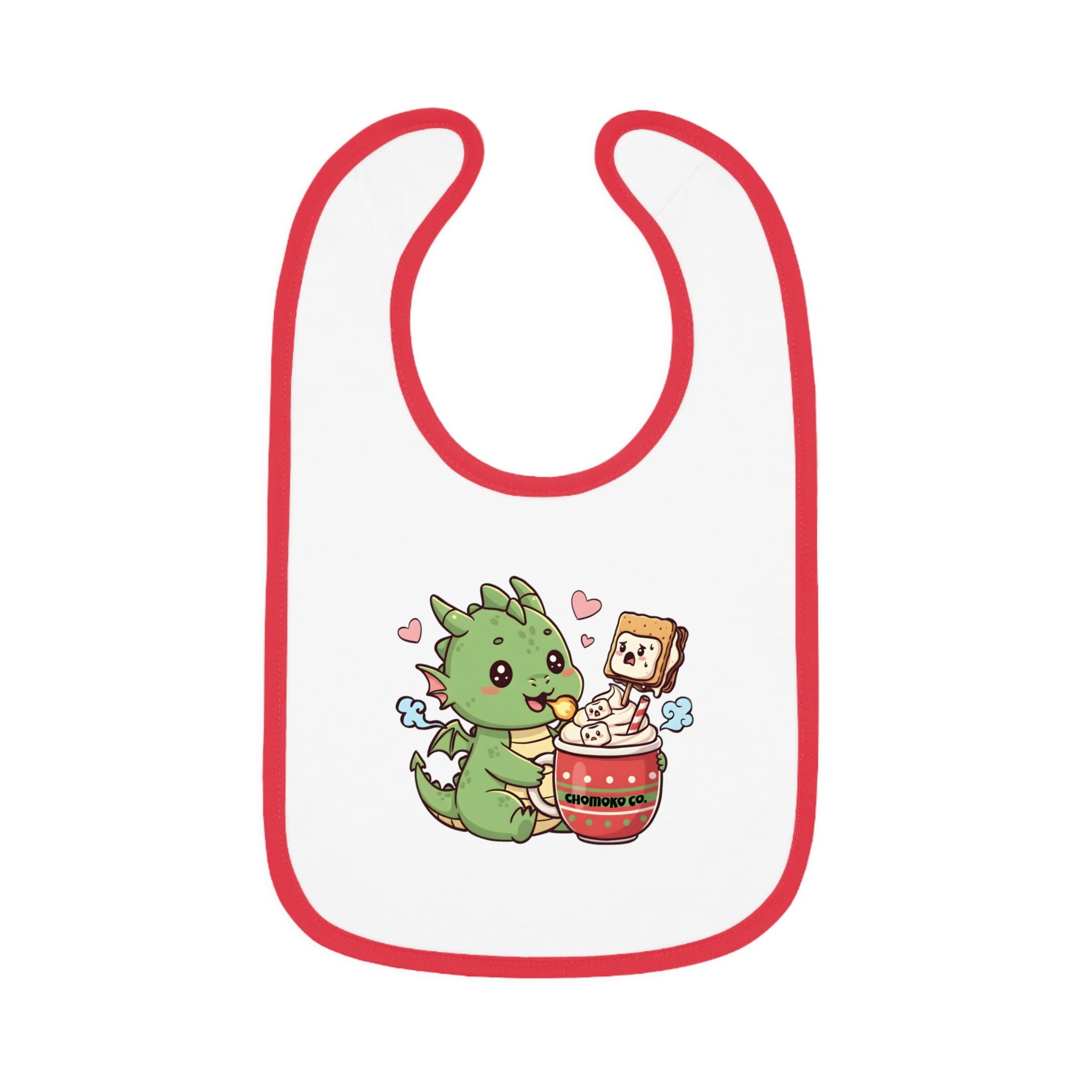 Rinzu drinking Hot chocolate Baby Bib