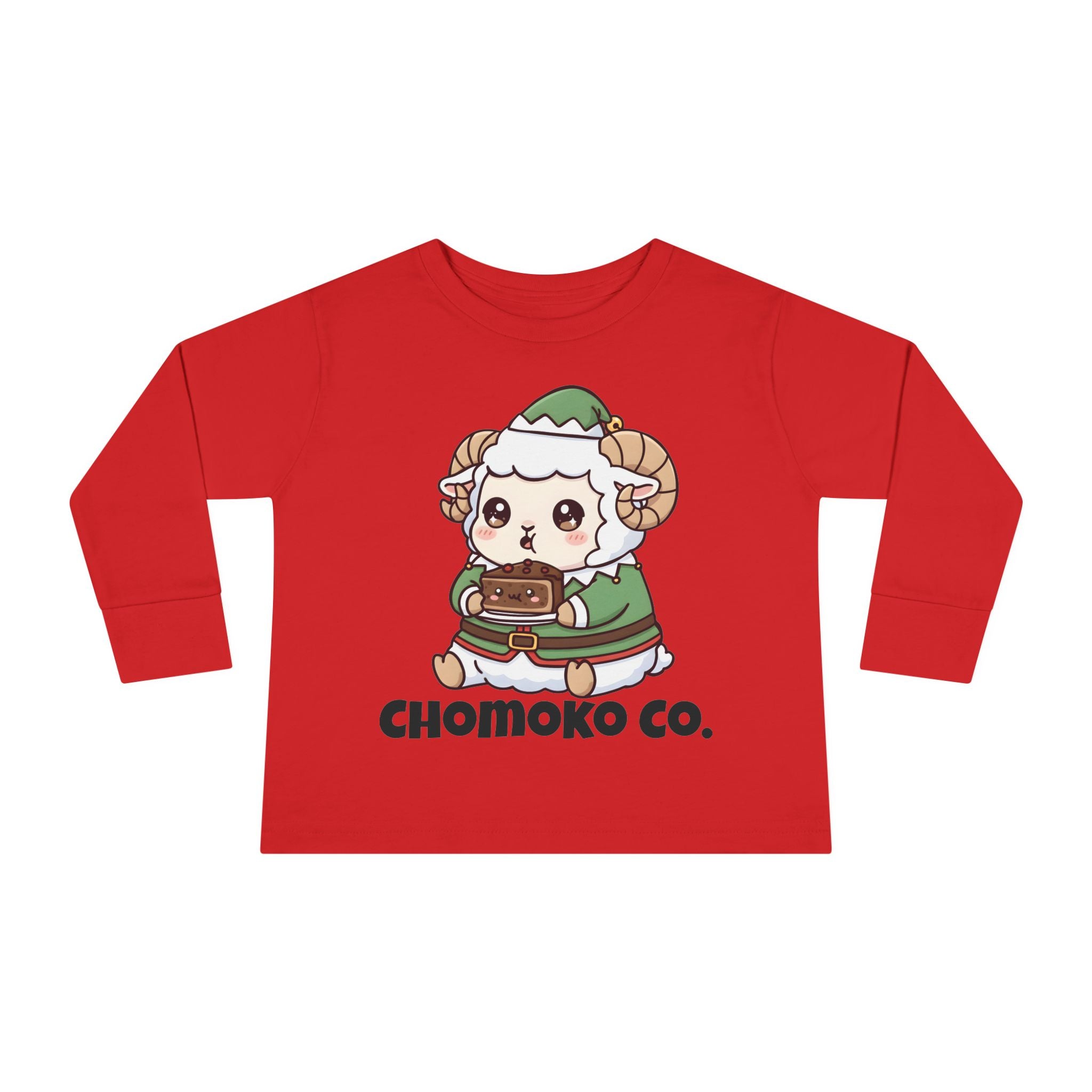 Bashi in an elf costume Toddler Long Sleeve Tee