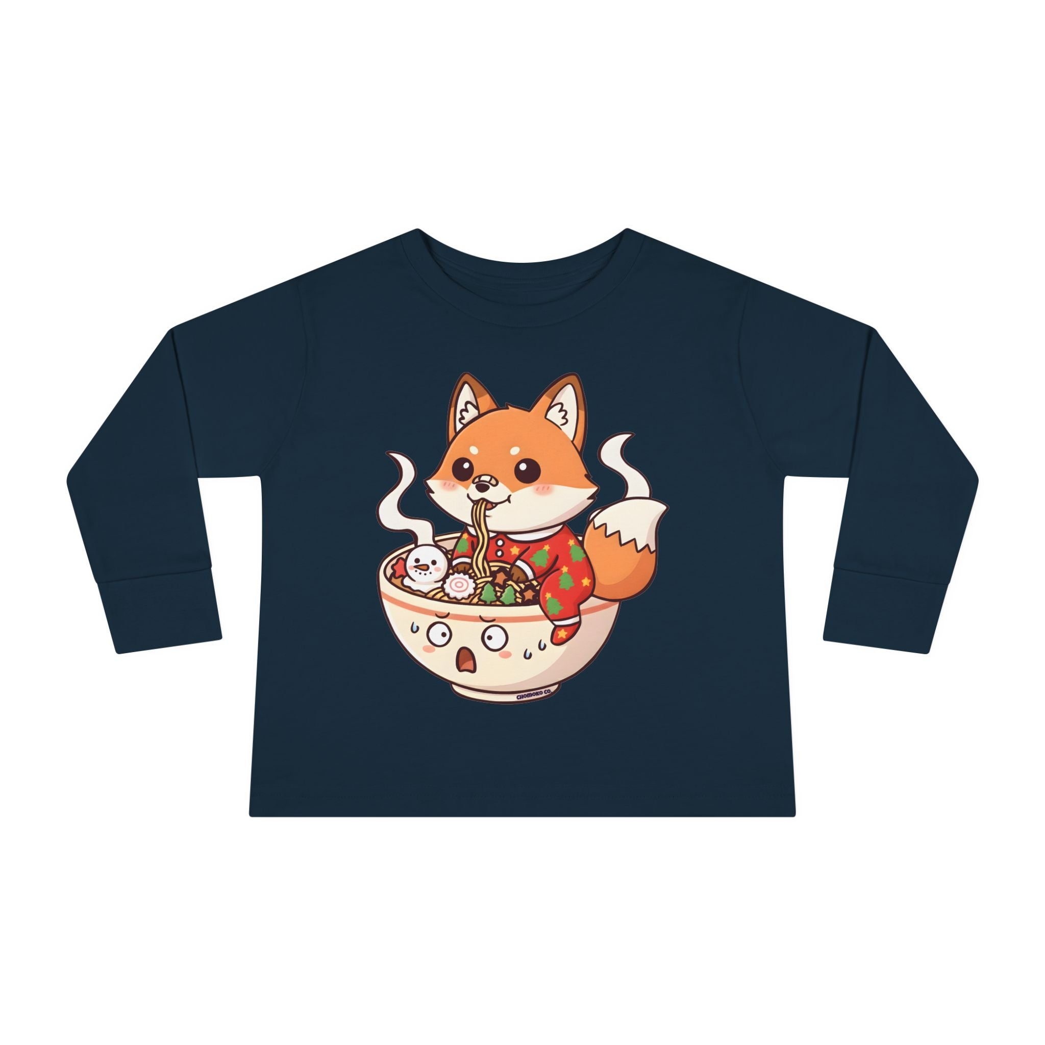 Sumi in Christmas pajamas Toddler Long Sleeve Tee