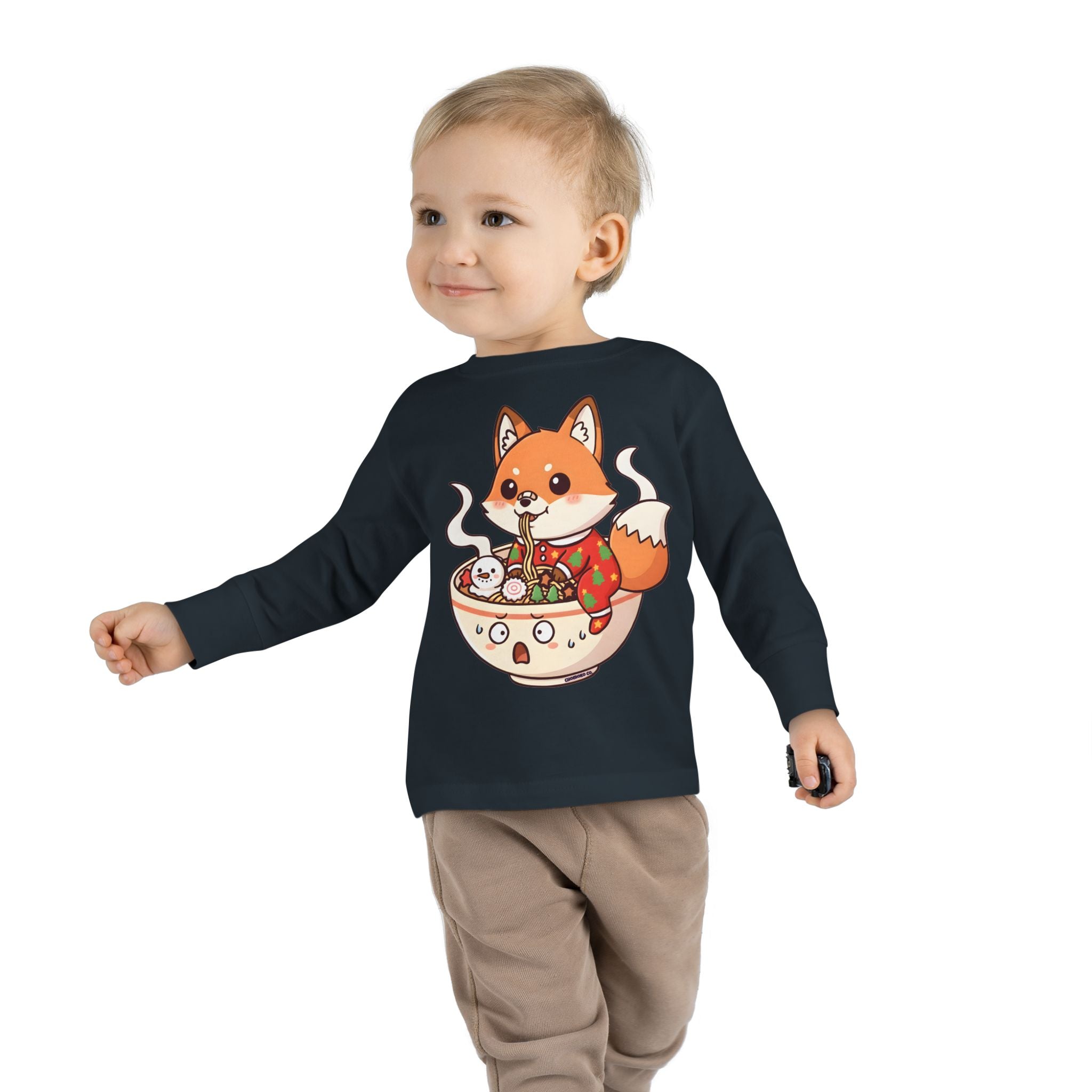 Sumi in Christmas pajamas Toddler Long Sleeve Tee