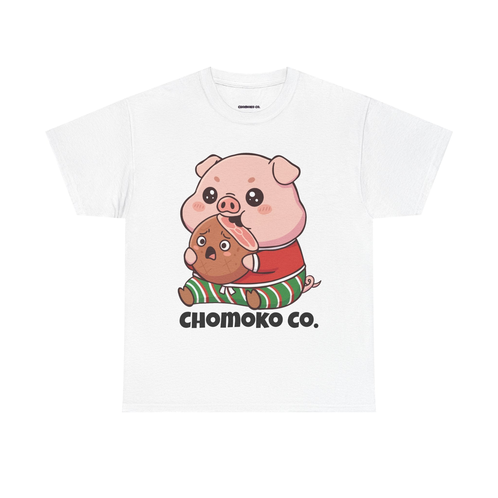 Okui in Christmas pajamas Sharing Tee | Christmas Cute Holiday Shirt