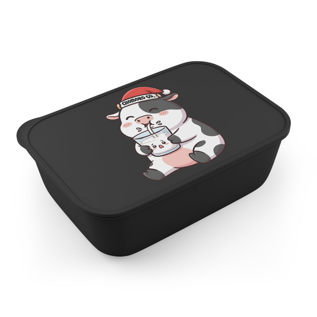 Kolby with Santa hat PLA Bento Box with Band and Utensils