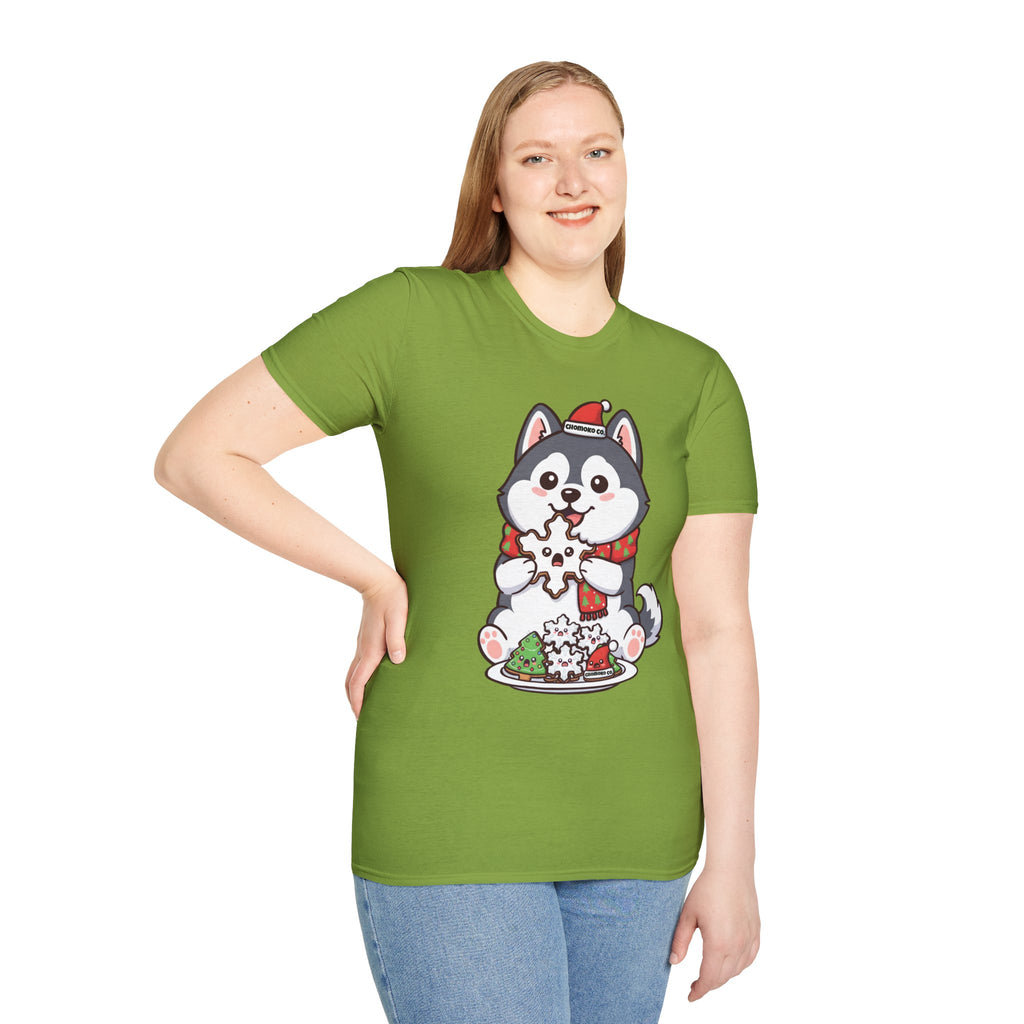 Koda eating Sugar cookies Unisex Softstyle T-Shirt