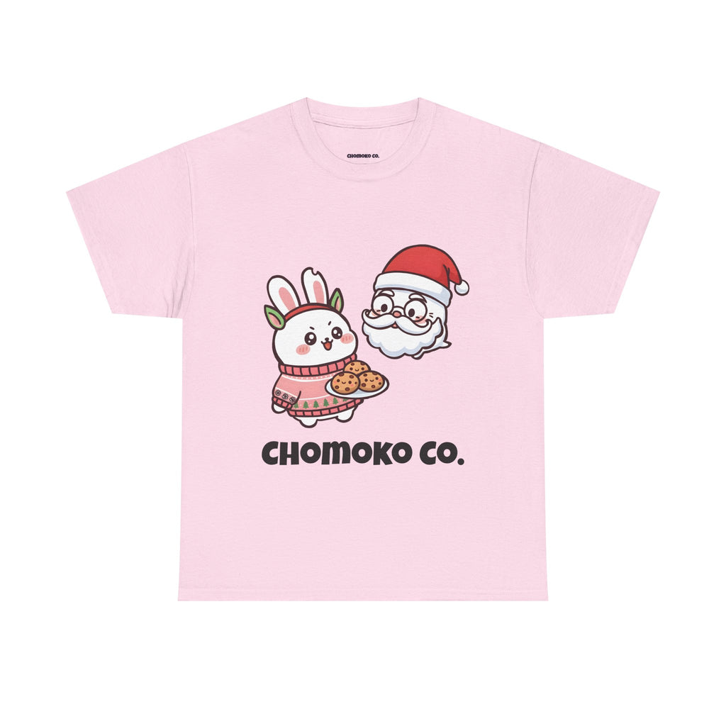 Chomoko and Oji Cookie Sharing Tee | Christmas Cute Holiday Shirt