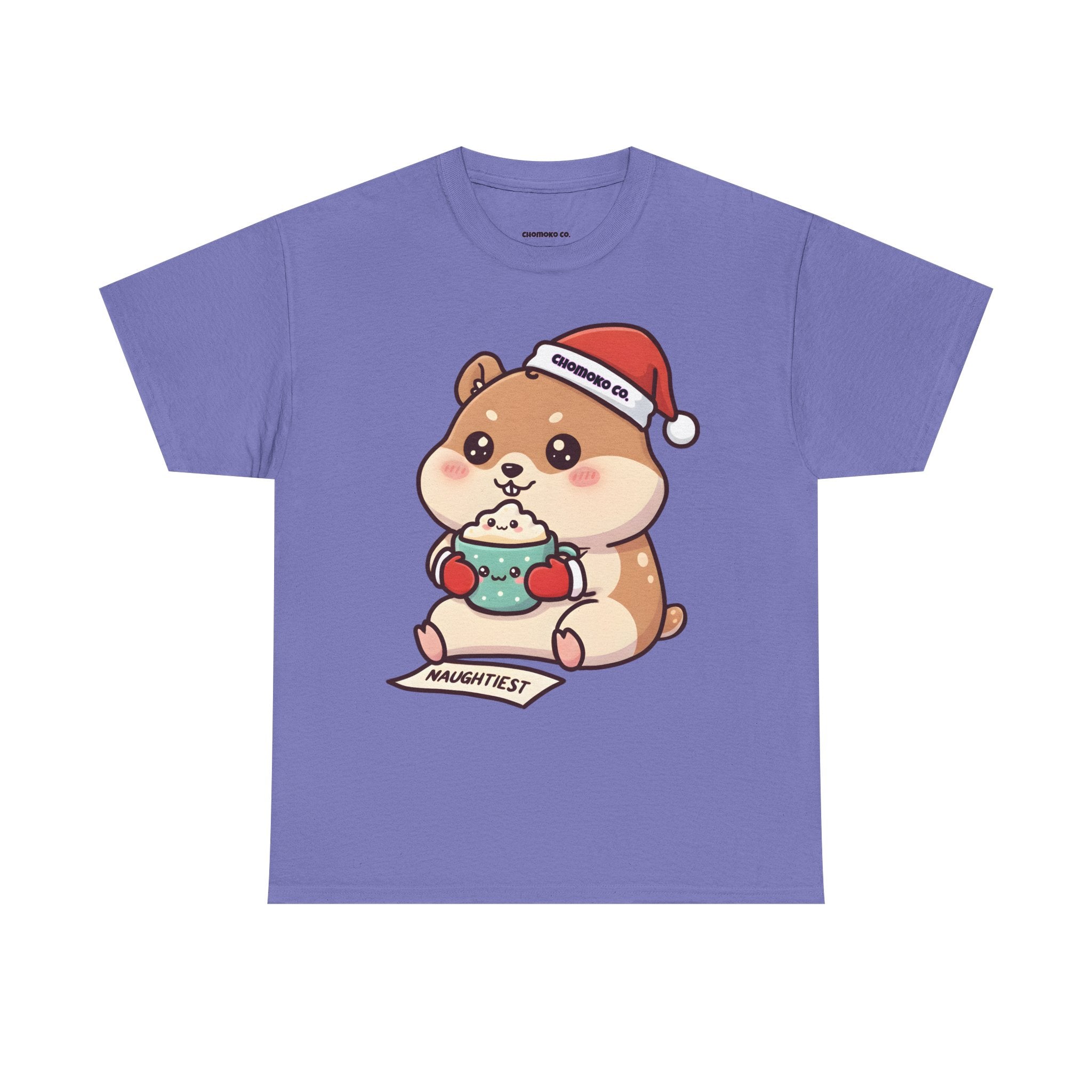 Atsu drinking Eggnog Sharing Tee | Christmas Cute Holiday Shirt