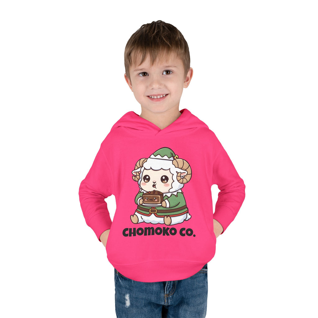 Bashi in an elf costume Toddler Pullover Fleece Hoodie