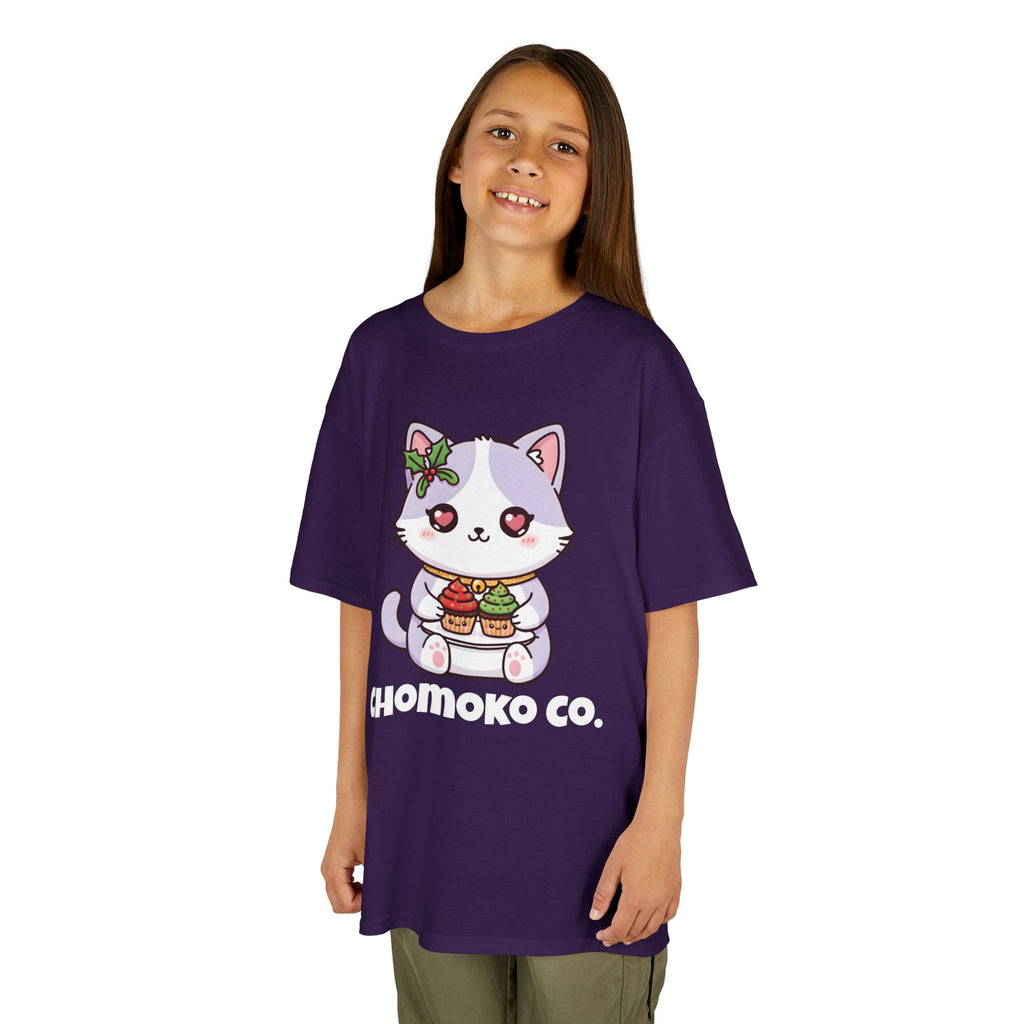 Nori with Christmas Cupcakes Kids Heavy Cotton™ Tee