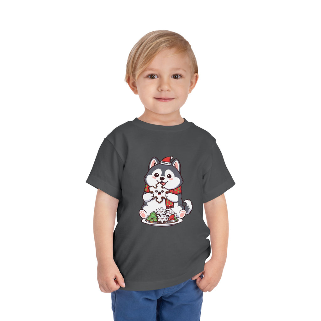 Koda eating Sugar cookies Toddler Short Sleeve Tee