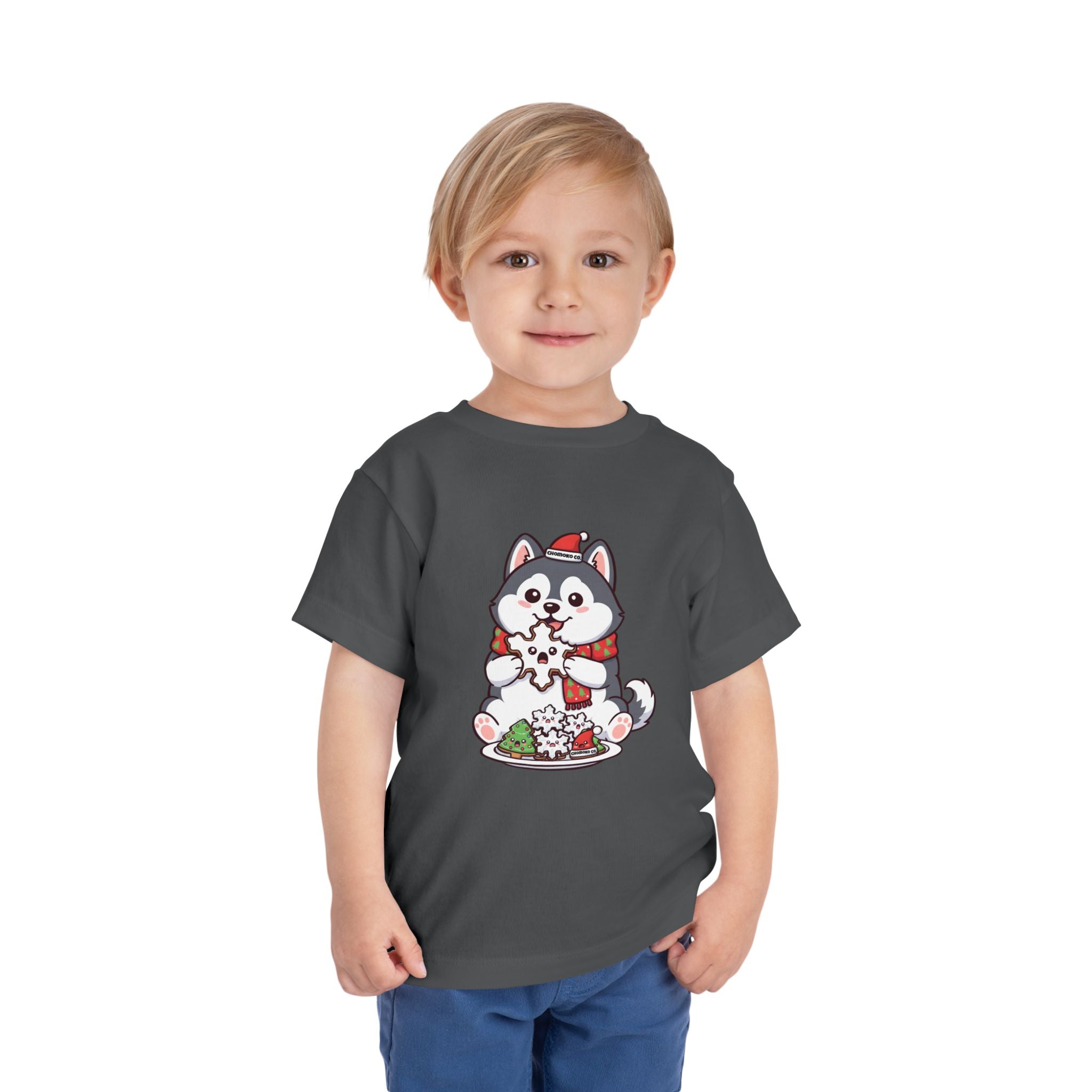 Koda eating Sugar cookies Toddler Short Sleeve Tee
