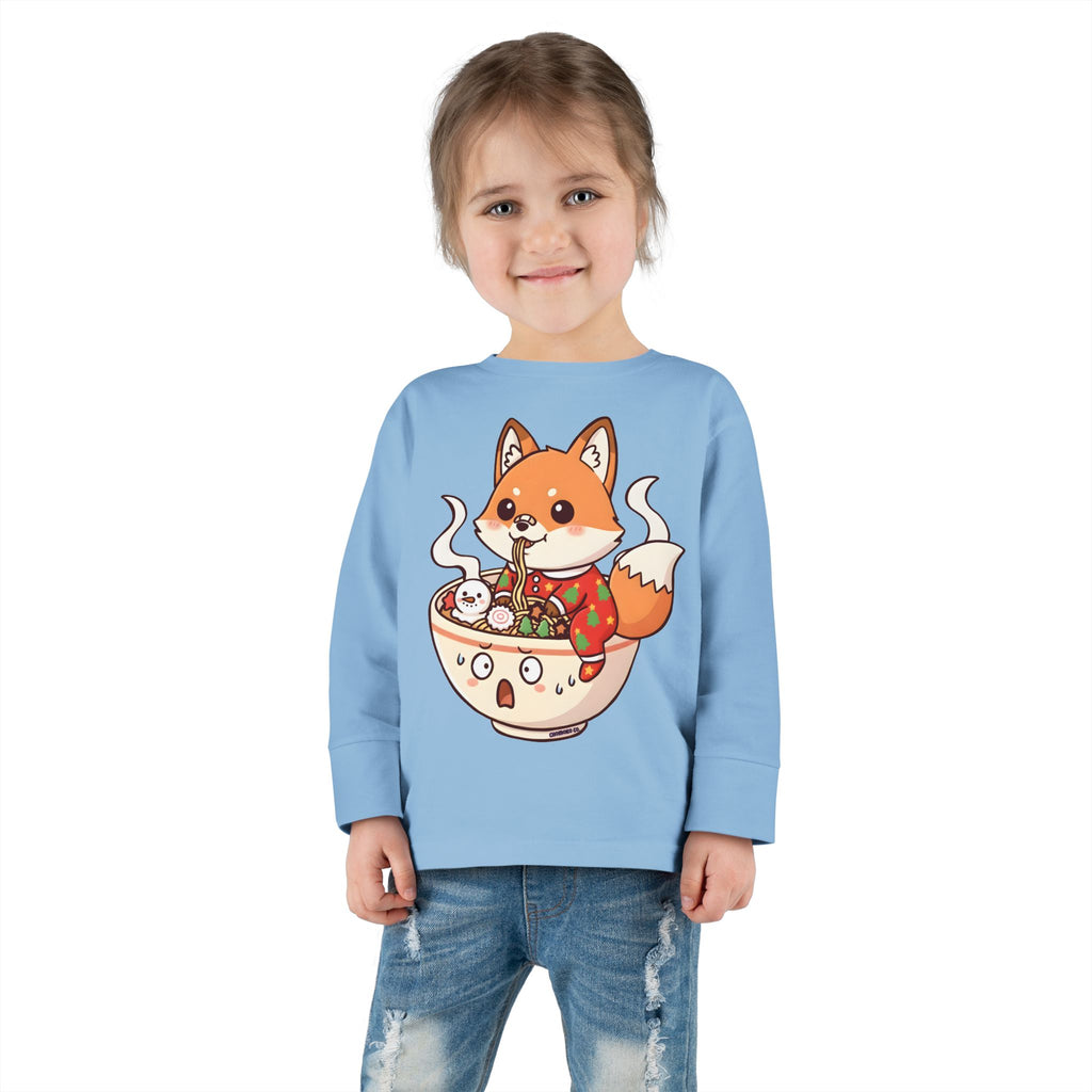 Sumi in Christmas pajamas Toddler Long Sleeve Tee
