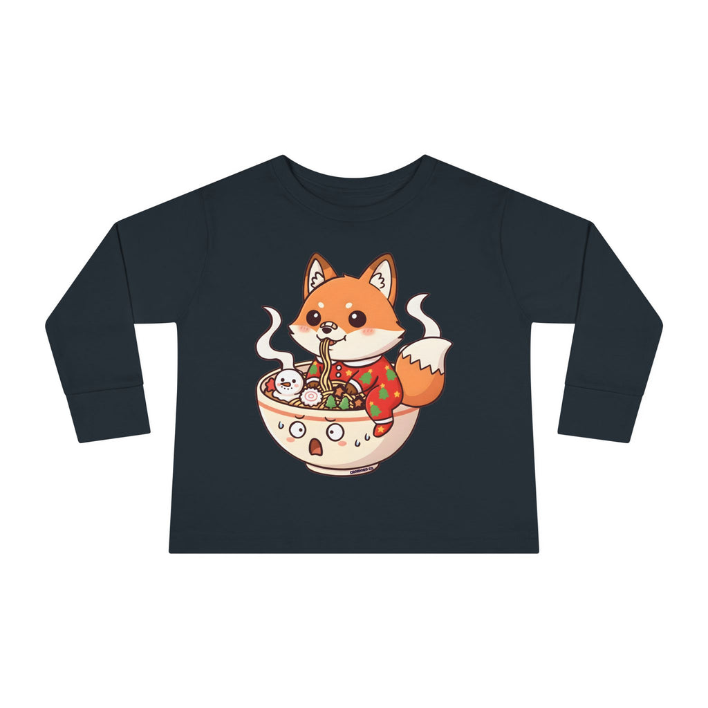 Sumi in Christmas pajamas Toddler Long Sleeve Tee