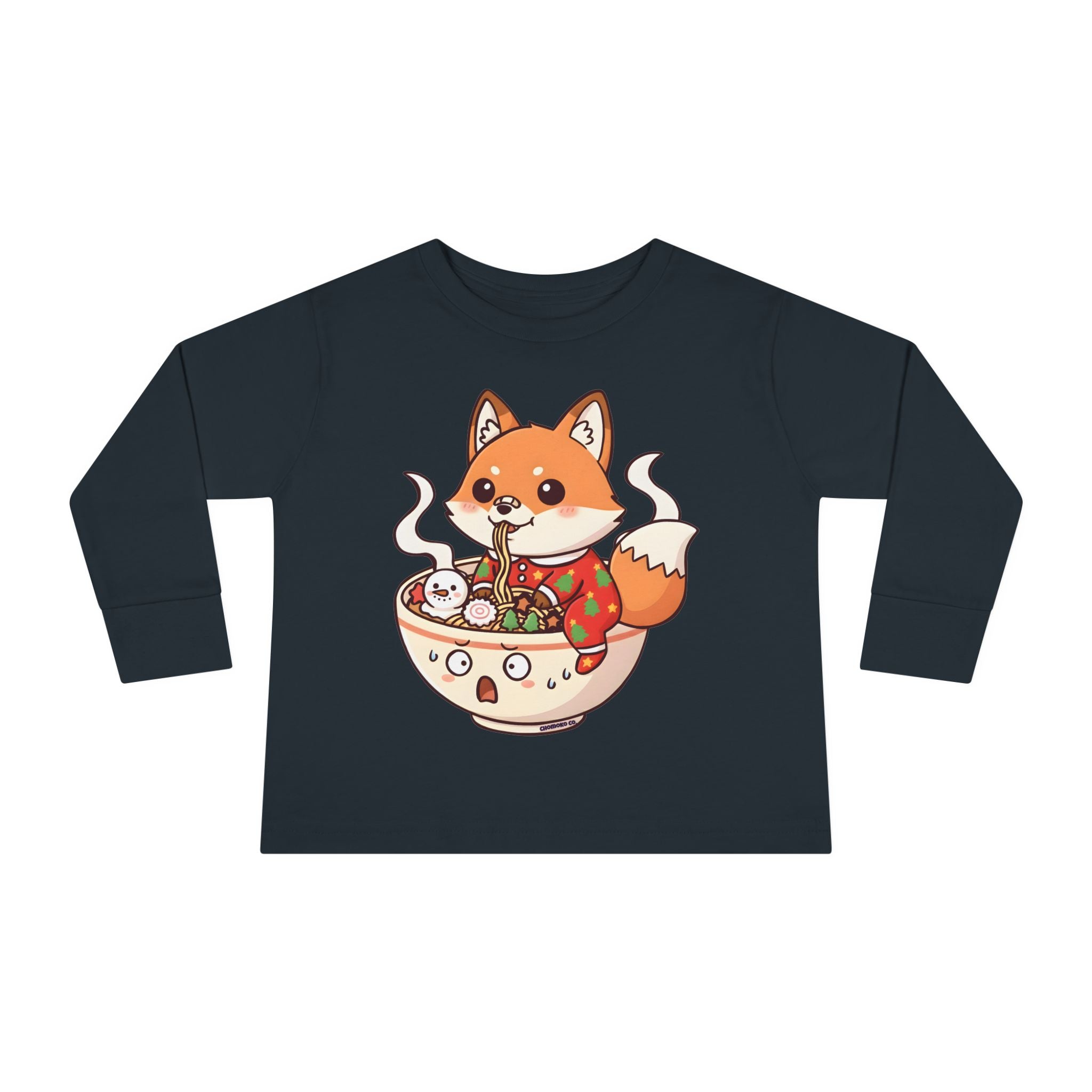 Sumi in Christmas pajamas Toddler Long Sleeve Tee