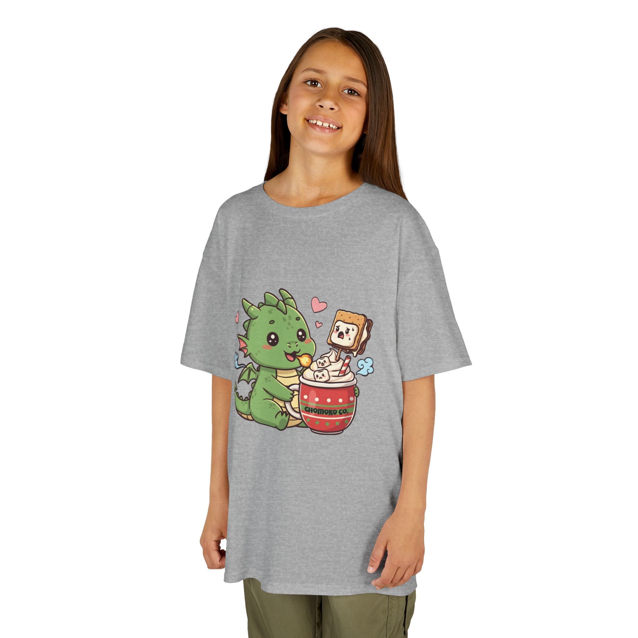 Rinzu drinking Hot chocolate Kids Heavy Cotton™ Tee