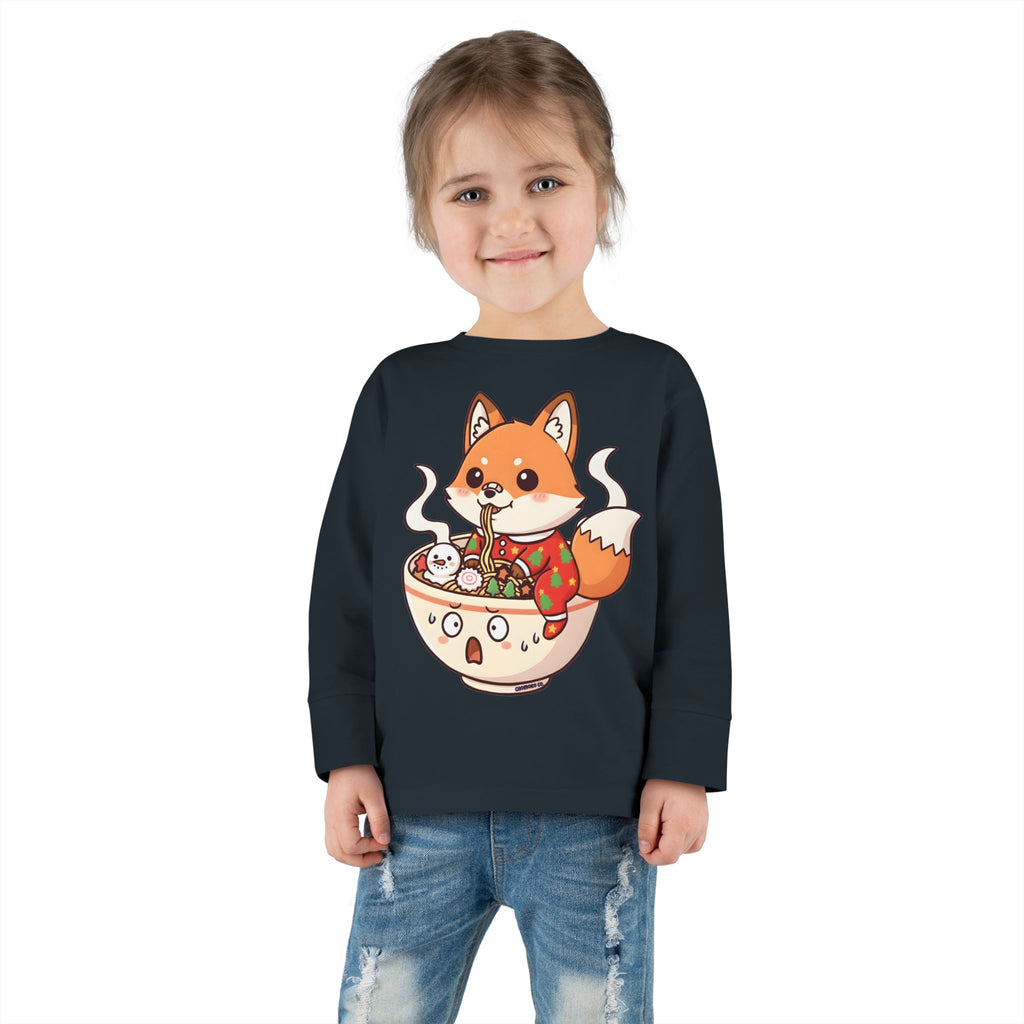 Sumi in Christmas pajamas Toddler Long Sleeve Tee