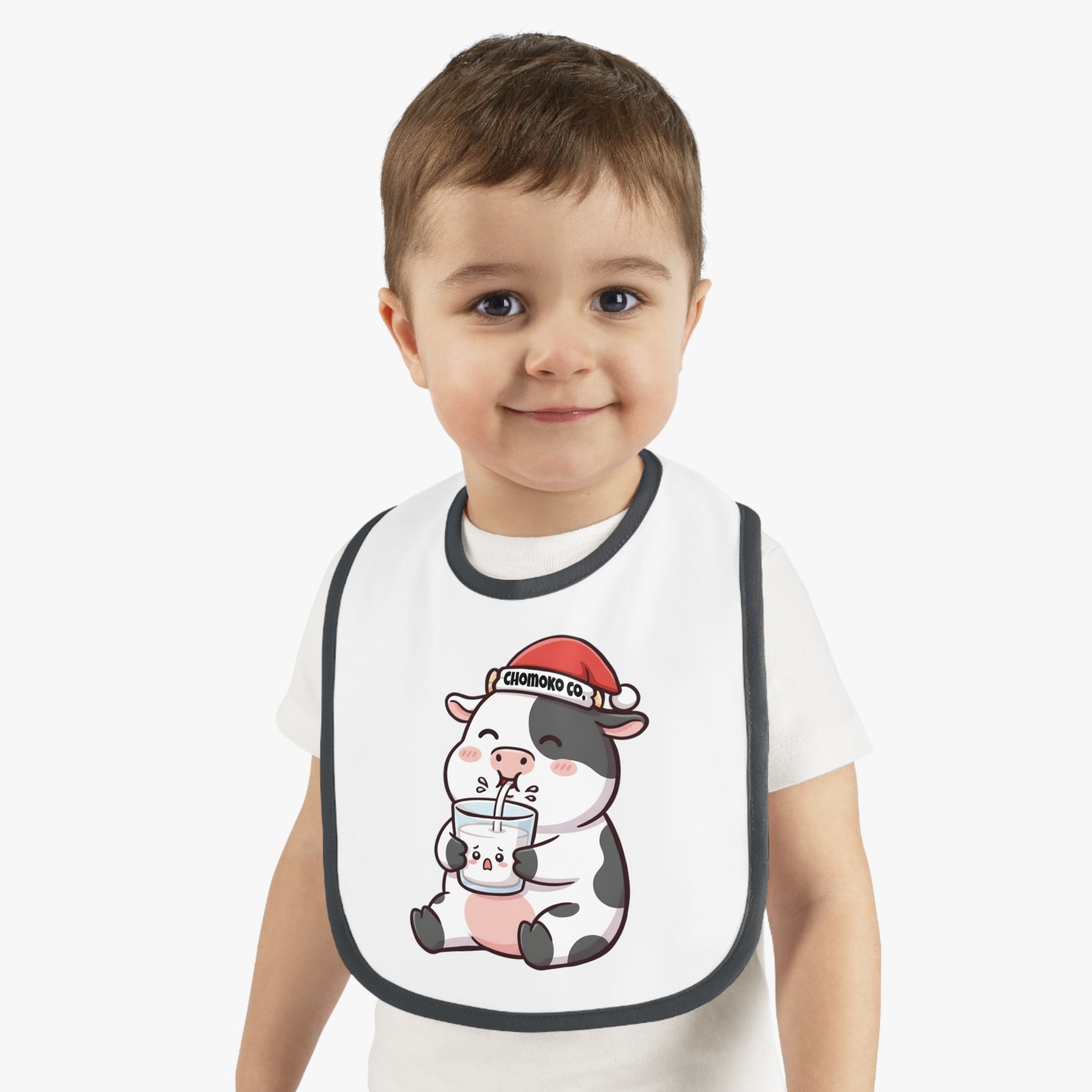 Kolby with Santa hat Baby Bib