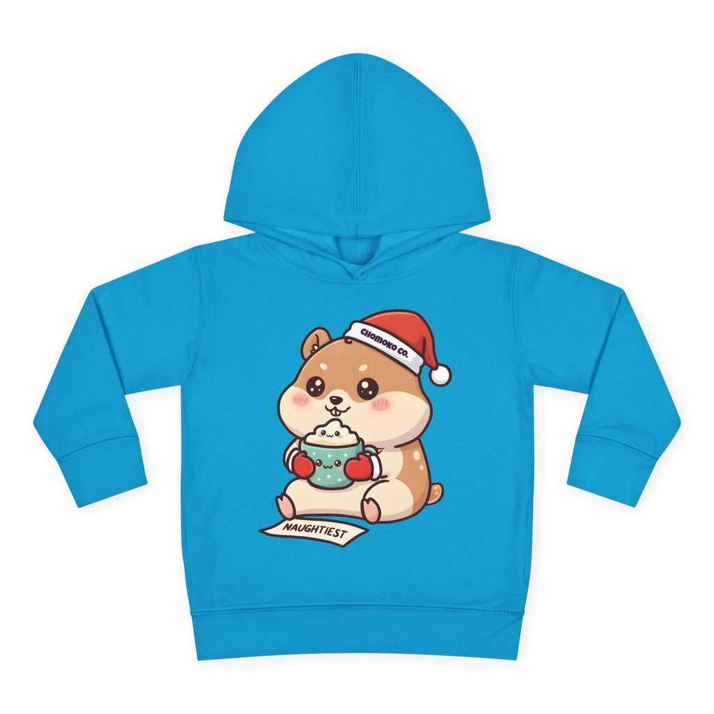 Atsu drinking Eggnog Toddler Pullover Fleece Hoodie