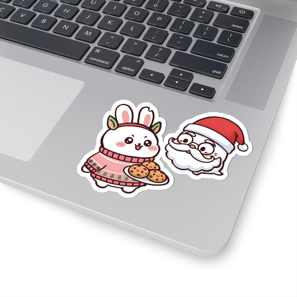 Chomoko and Oji Christmas Kiss-Cut Stickers
