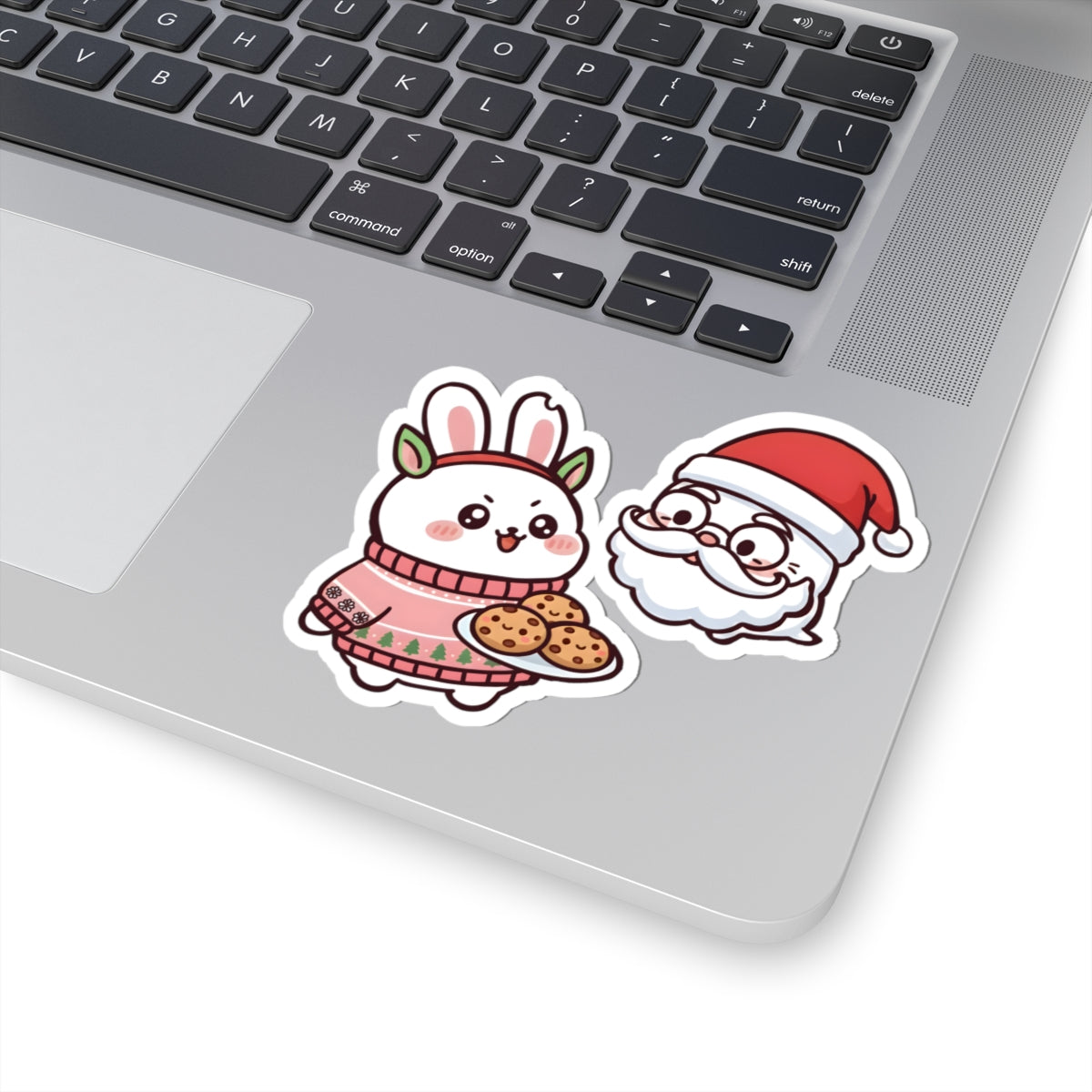 Chomoko and Oji Christmas Kiss-Cut Stickers
