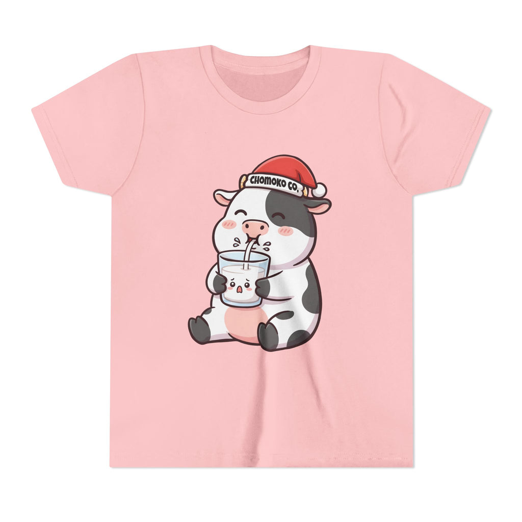 Kolby with Santa hat Youth Short Sleeve Tee