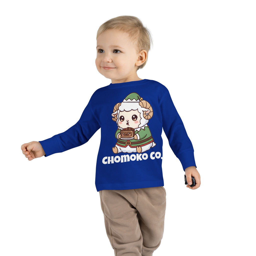 Bashi in an elf costume Toddler Long Sleeve Tee