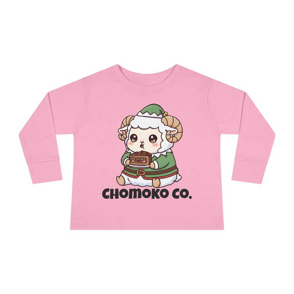 Bashi in an elf costume Toddler Long Sleeve Tee