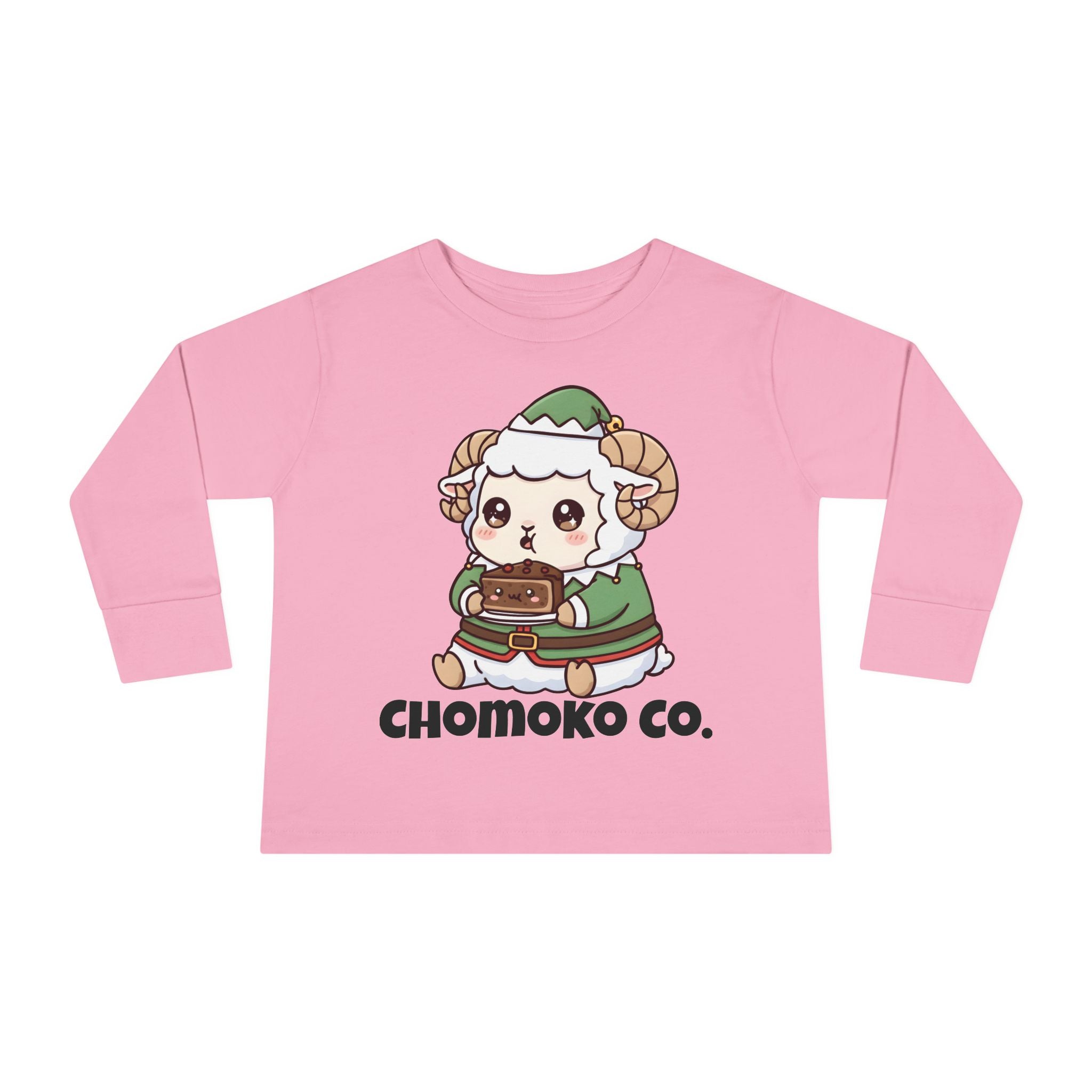 Bashi in an elf costume Toddler Long Sleeve Tee