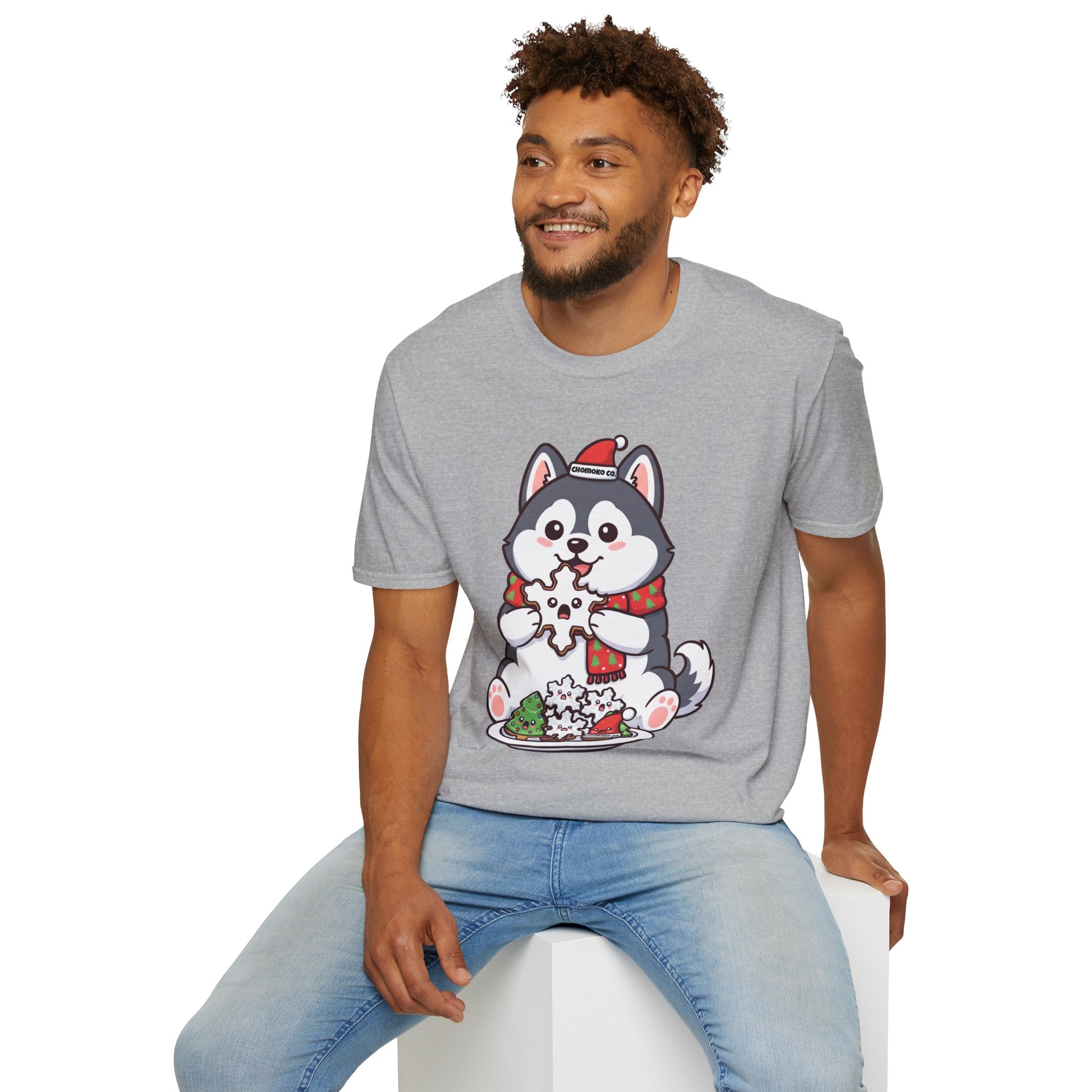 Koda eating Sugar cookies Unisex Softstyle T-Shirt