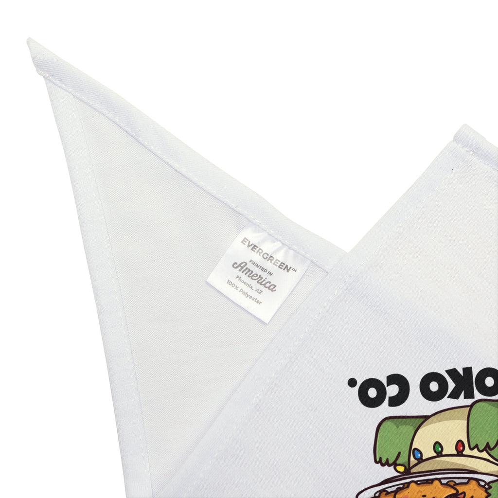 Tatsu with Christmas lights Pet Bandana