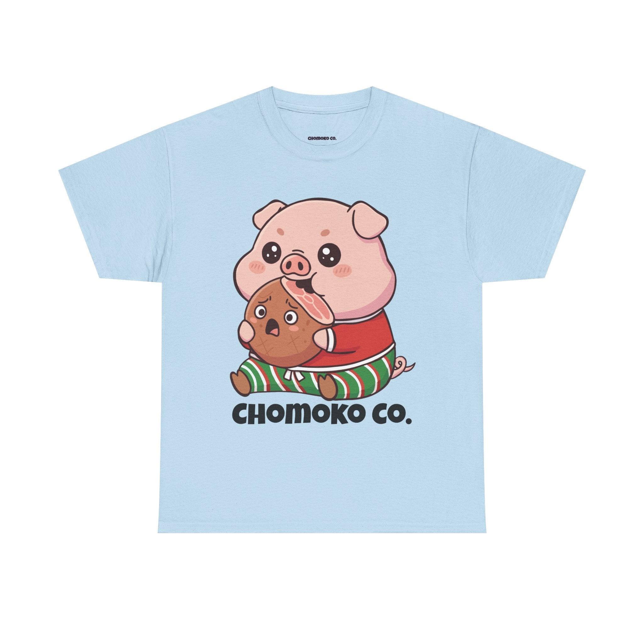 Okui in Christmas pajamas Sharing Tee | Christmas Cute Holiday Shirt