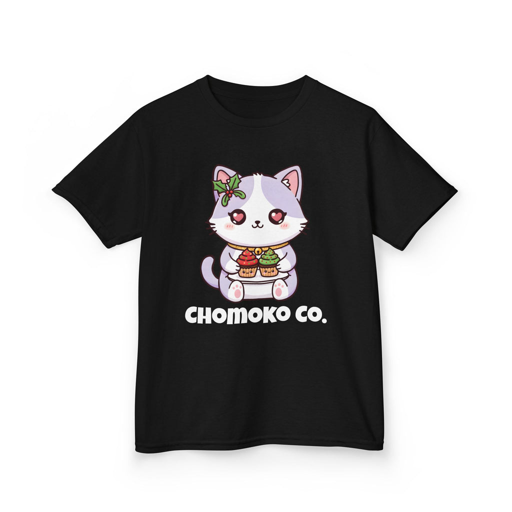 Nori with Christmas Cupcakes Kids Heavy Cotton™ Tee