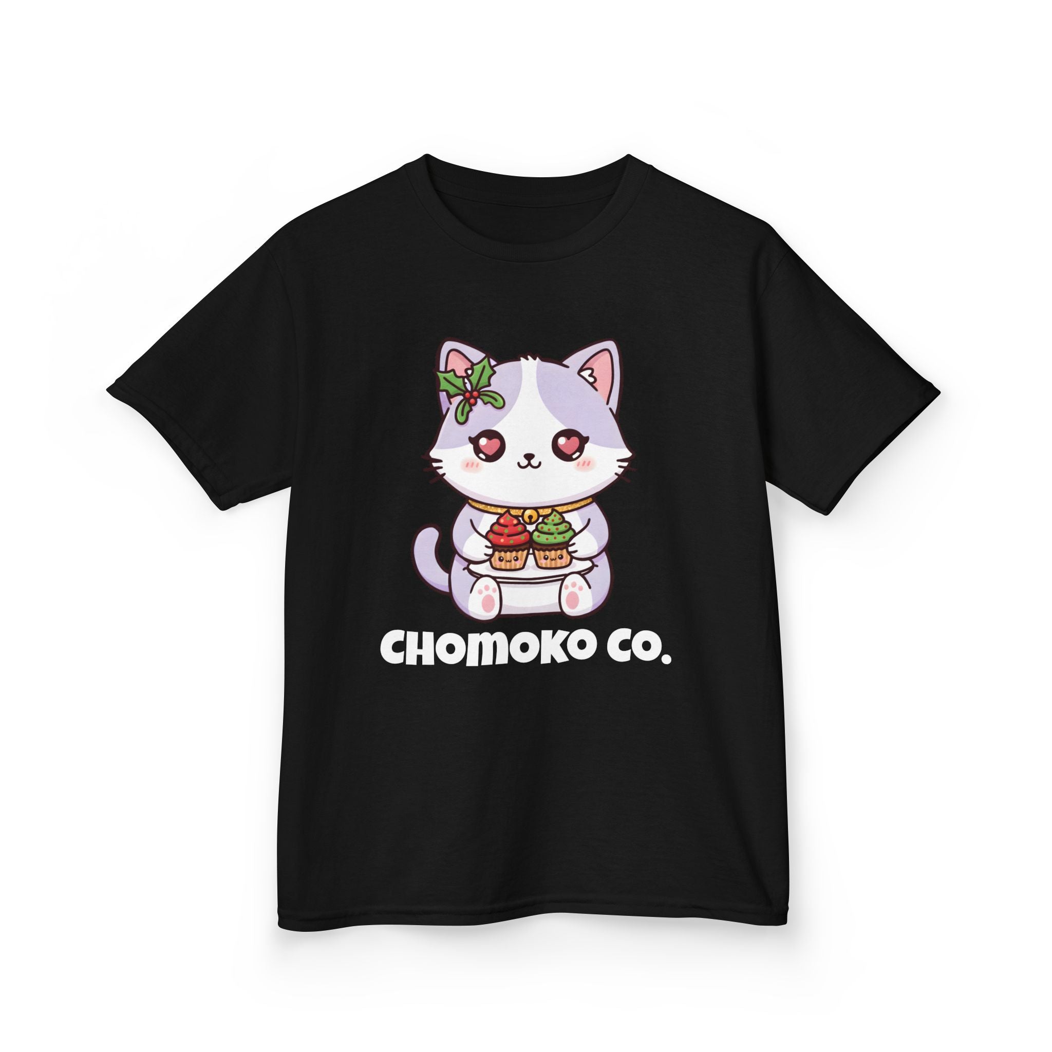 Nori with Christmas Cupcakes Kids Heavy Cotton™ Tee