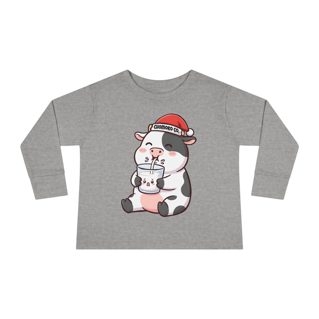 Kolby with Santa hat Toddler Long Sleeve Tee