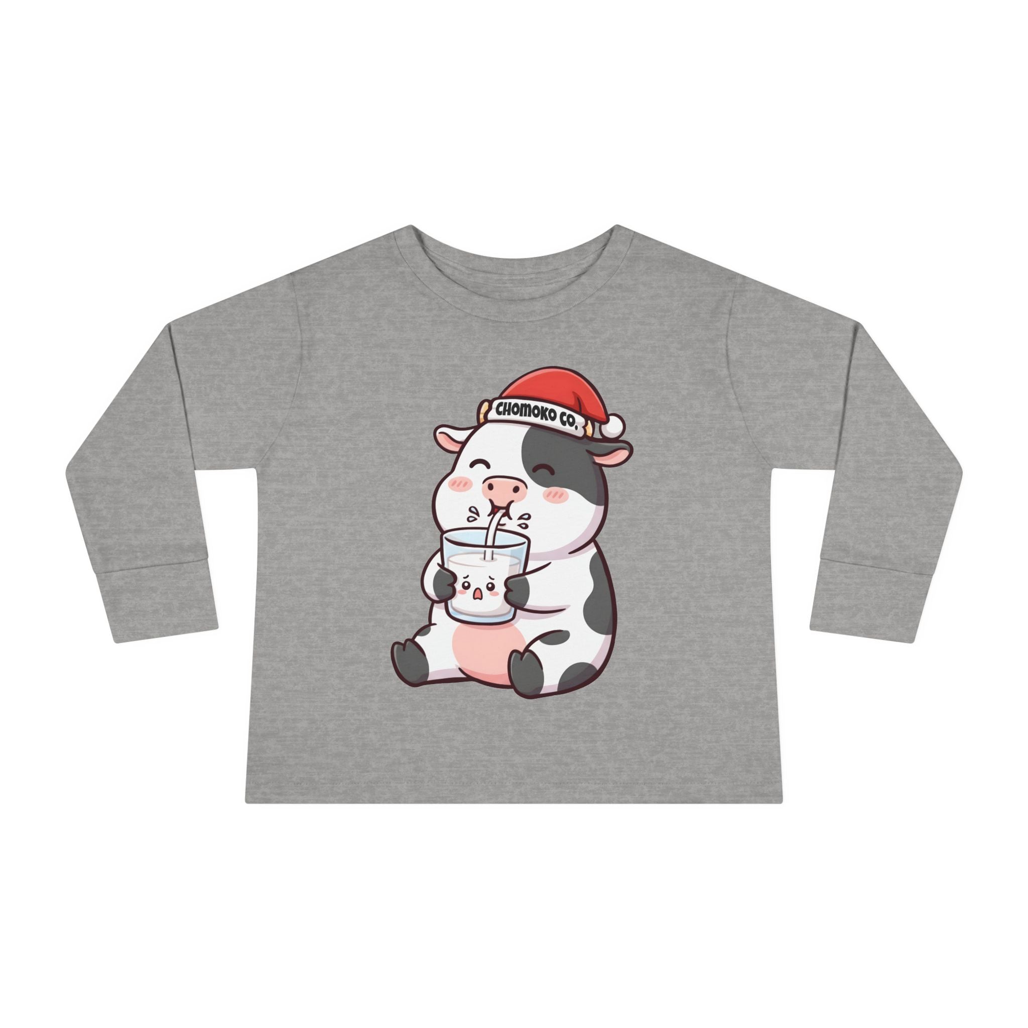 Kolby with Santa hat Toddler Long Sleeve Tee