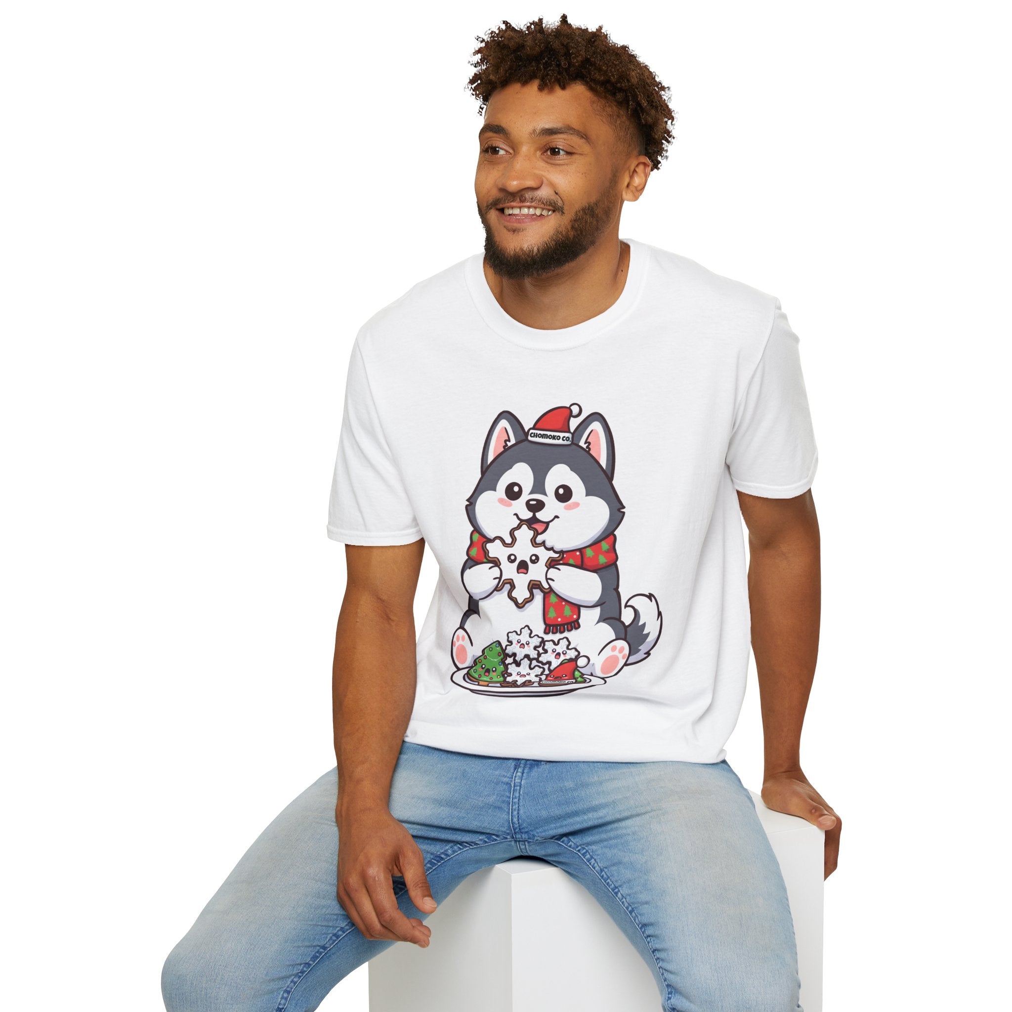Koda eating Sugar cookies Unisex Softstyle T-Shirt