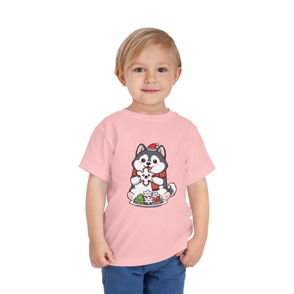 Koda eating Sugar cookies Toddler Short Sleeve Tee