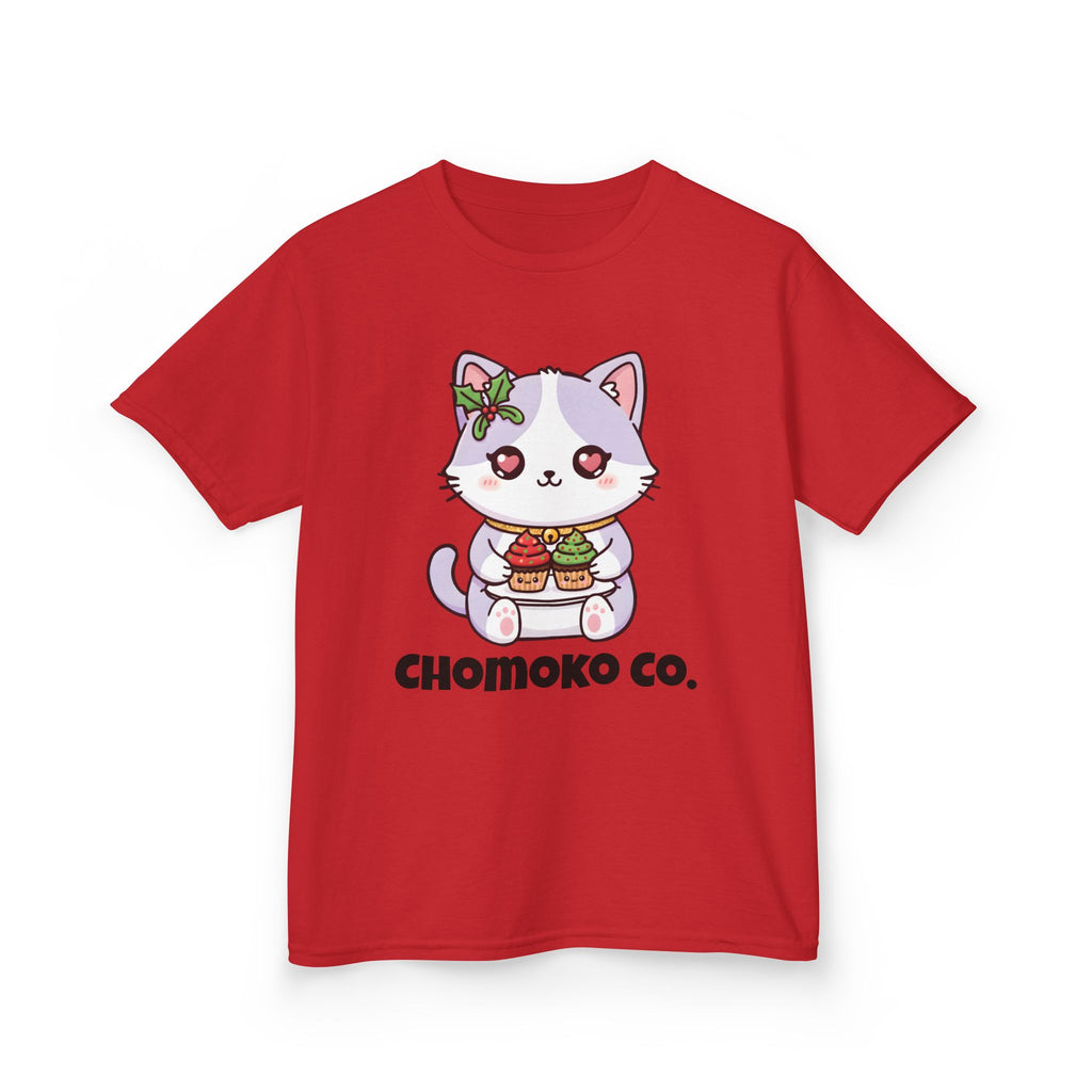 Nori with Christmas Cupcakes Kids Heavy Cotton™ Tee