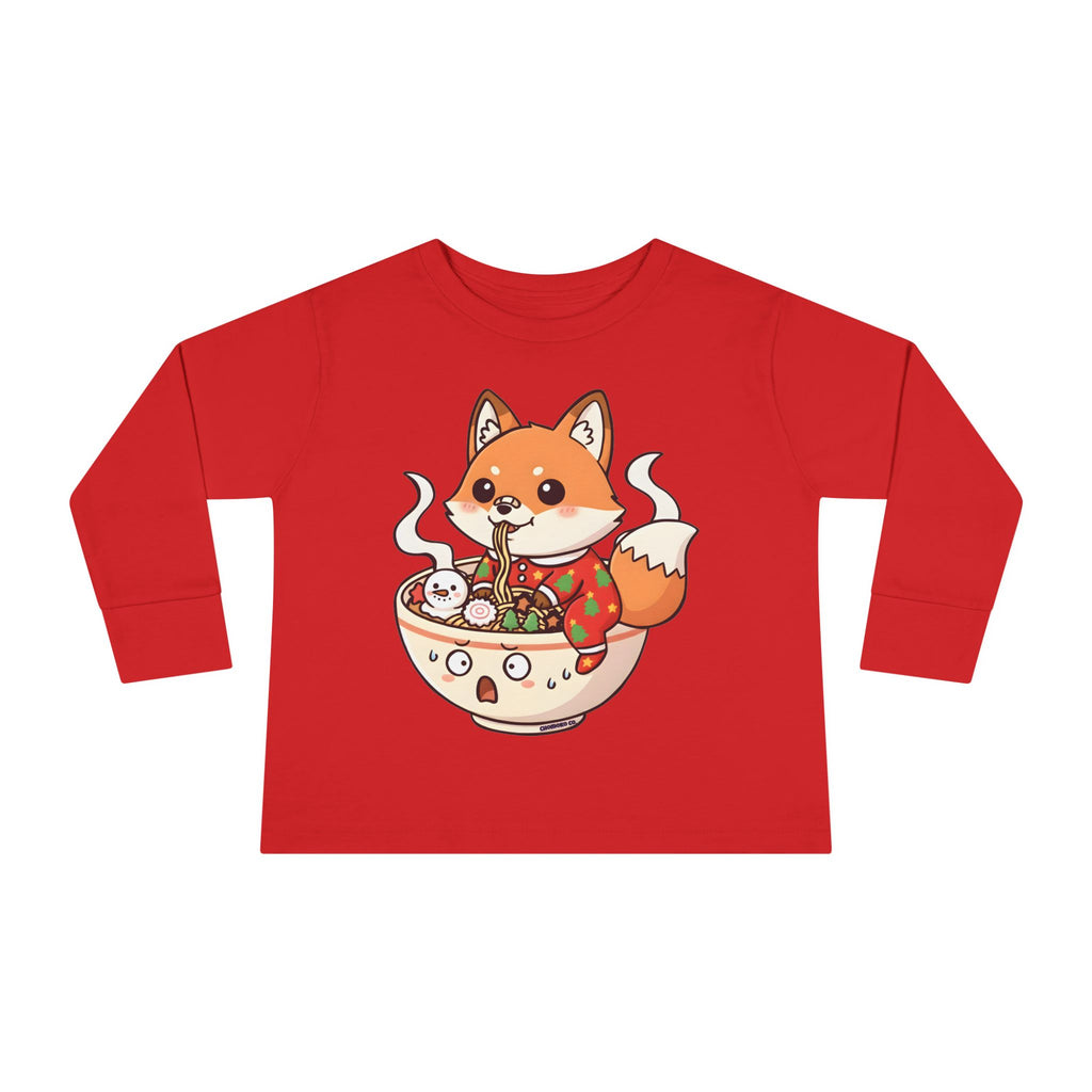 Sumi in Christmas pajamas Toddler Long Sleeve Tee