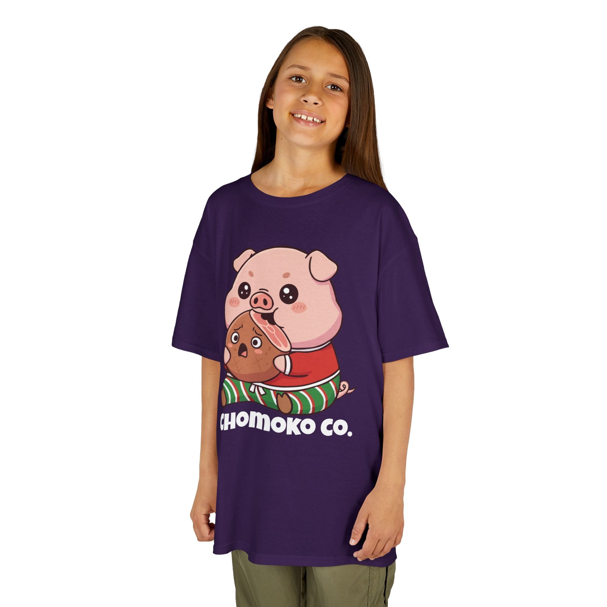 Okui in Christmas pajamas Kids Heavy Cotton™ Tee