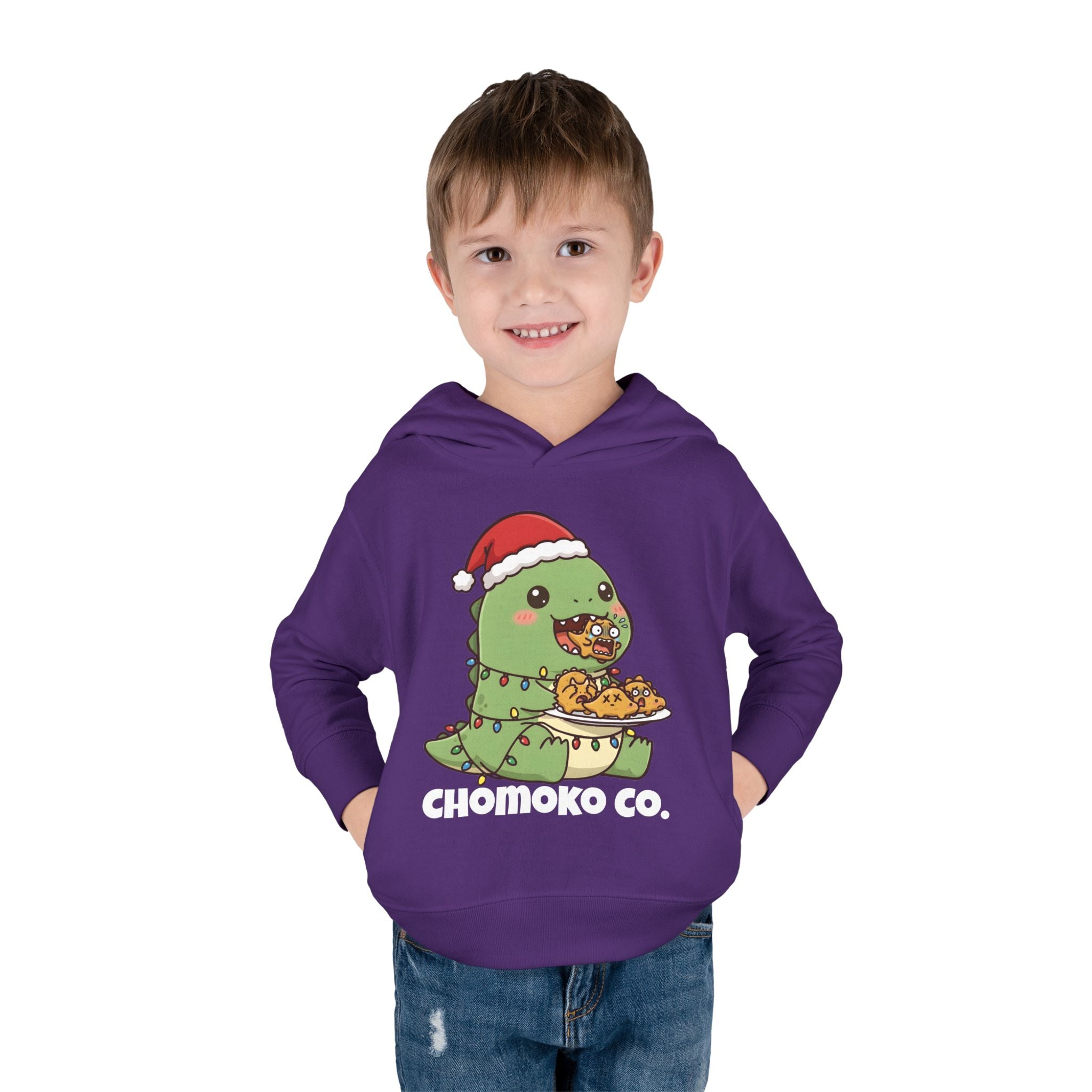 Tatsu with Christmas lights Toddler Pullover Fleece Hoodie