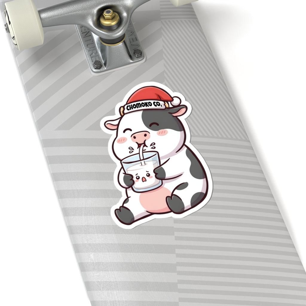 Kolby with Santa hat Kiss-Cut Sticker